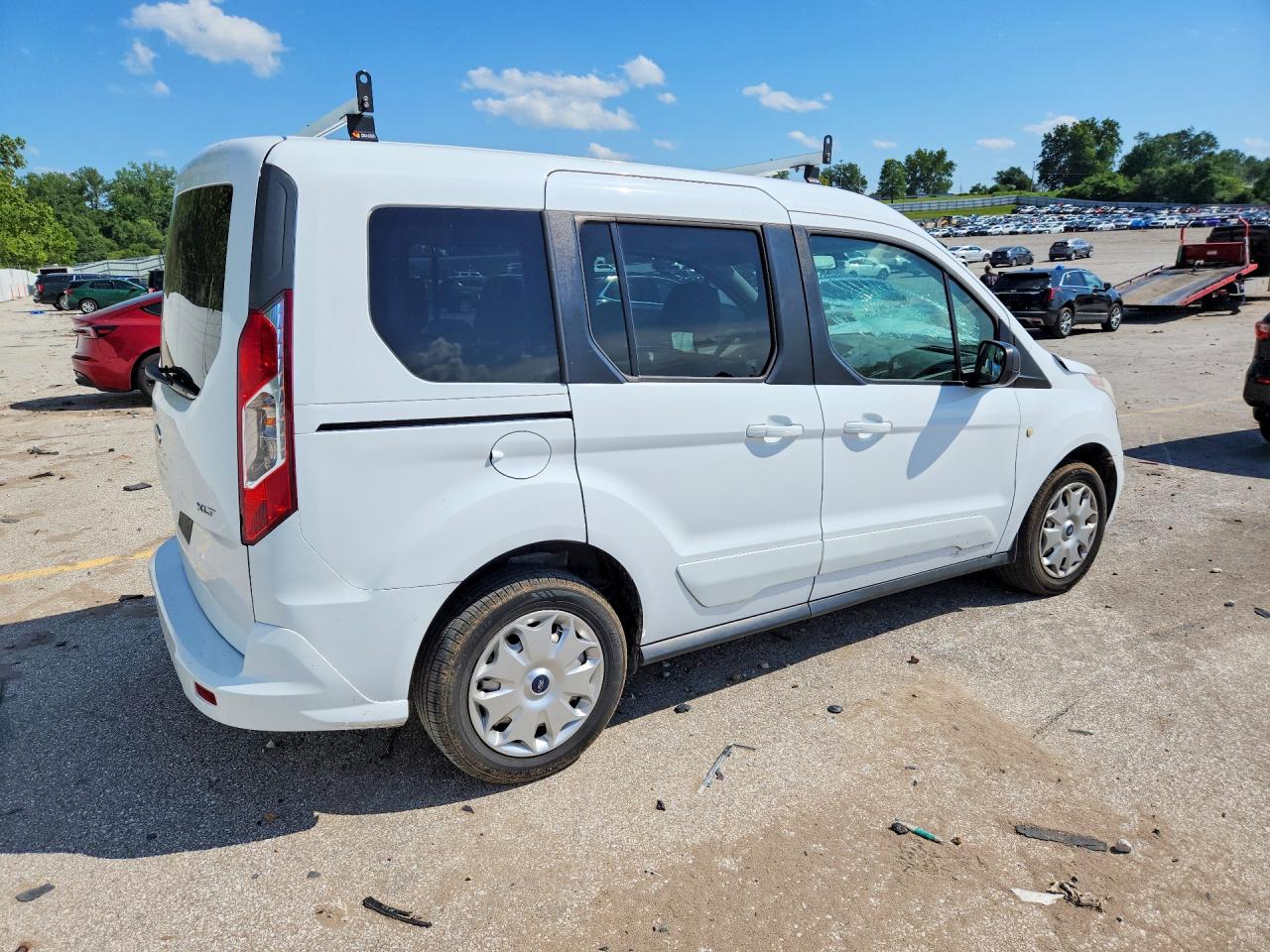 2014 Ford Transit Connect Xlt White vin: NM0AE8F75E1149818