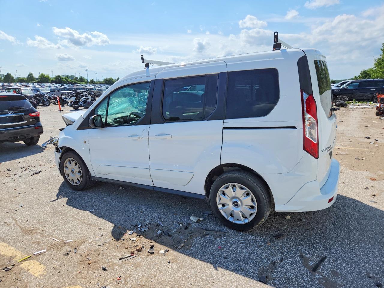 2014 Ford Transit Connect Xlt White vin: NM0AE8F75E1149818