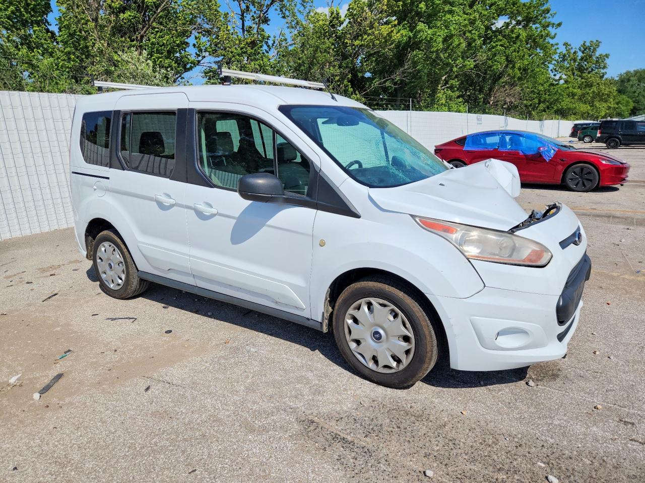 2014 Ford Transit Connect Xlt White vin: NM0AE8F75E1149818