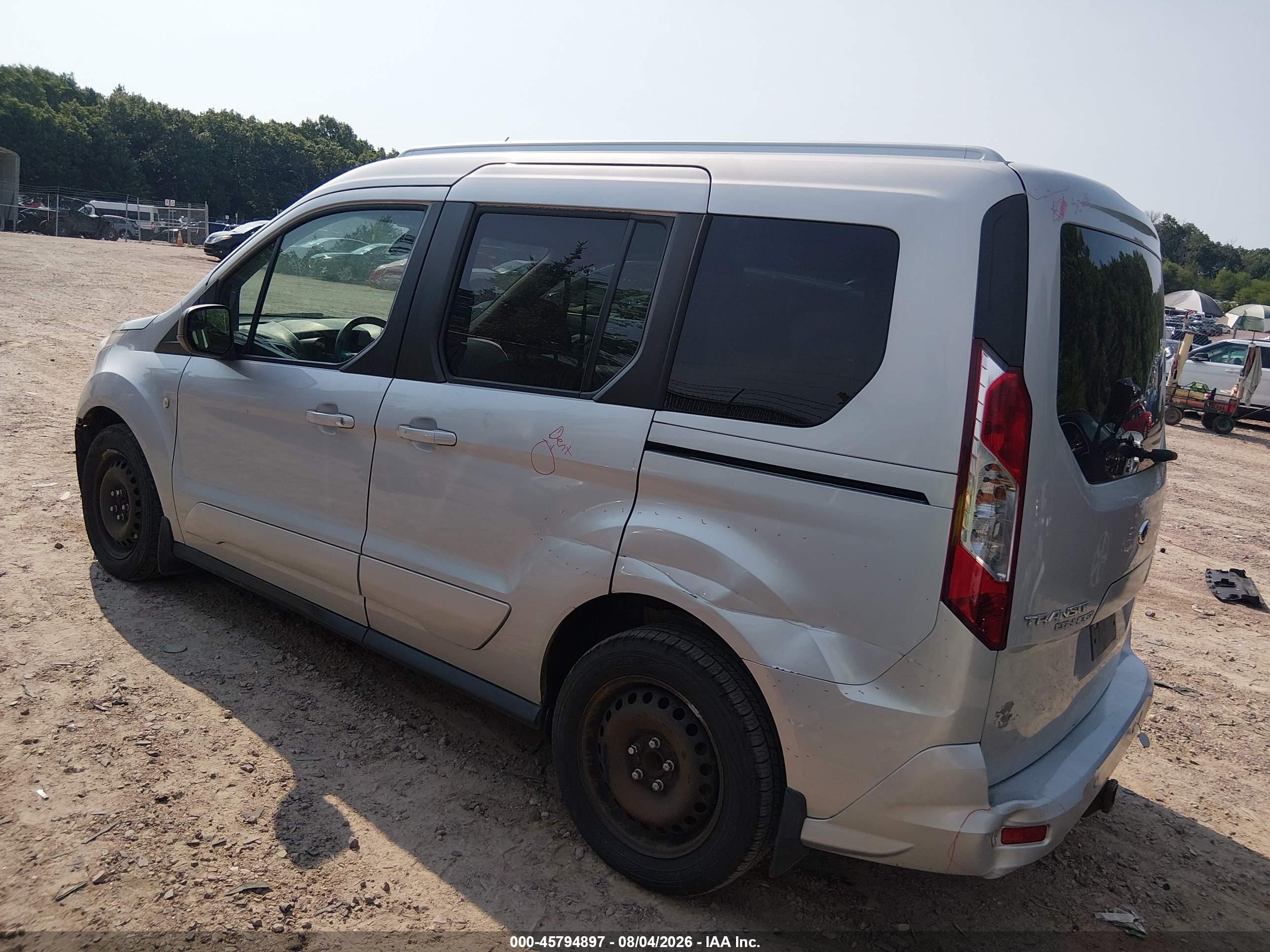 2014 Ford Transit Connect Xlt Серебряный vin: NM0AE8F75E1150371