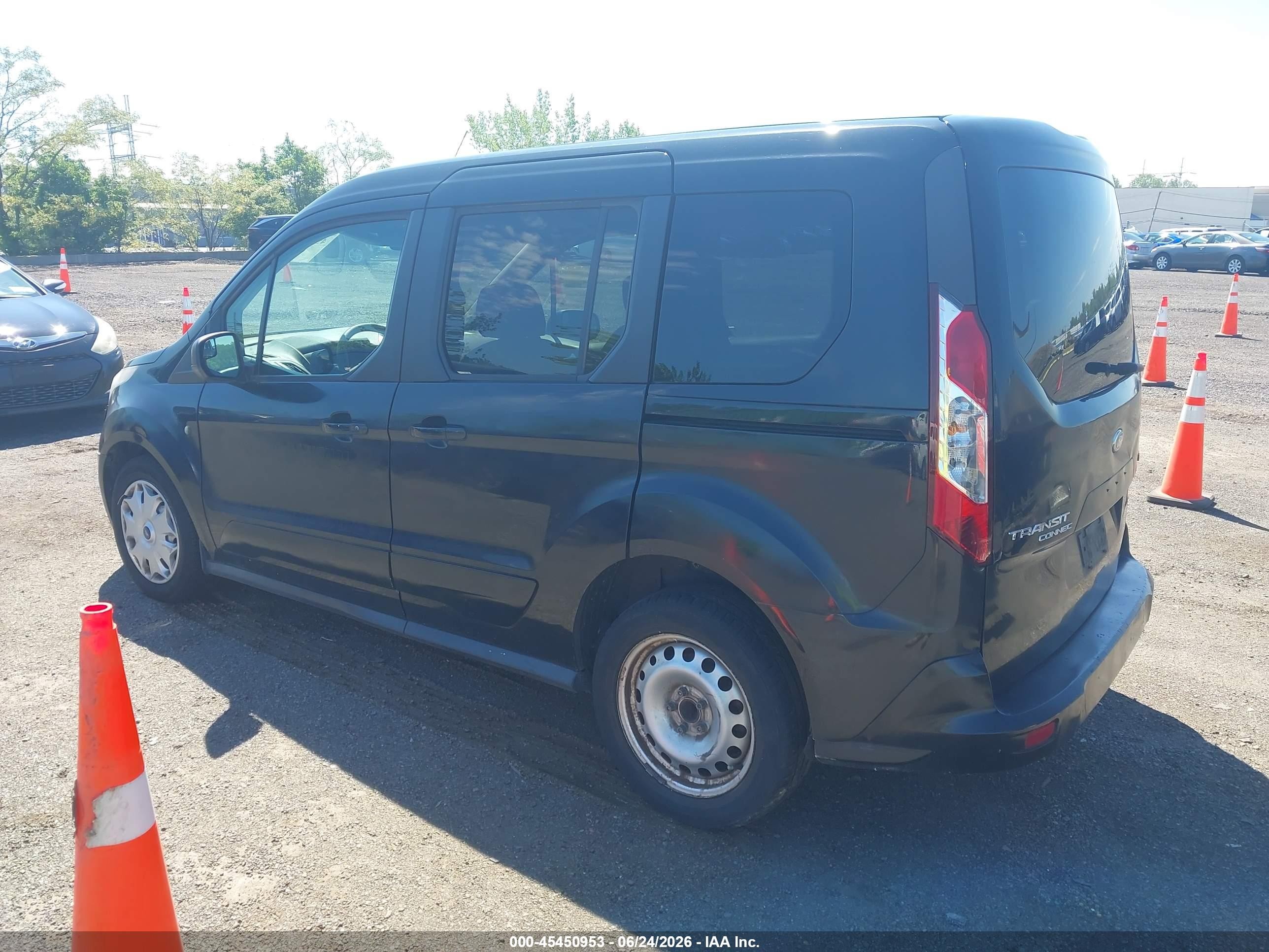 2014 Ford Transit Connect Xlt Black vin: NM0AE8F7XE1148714