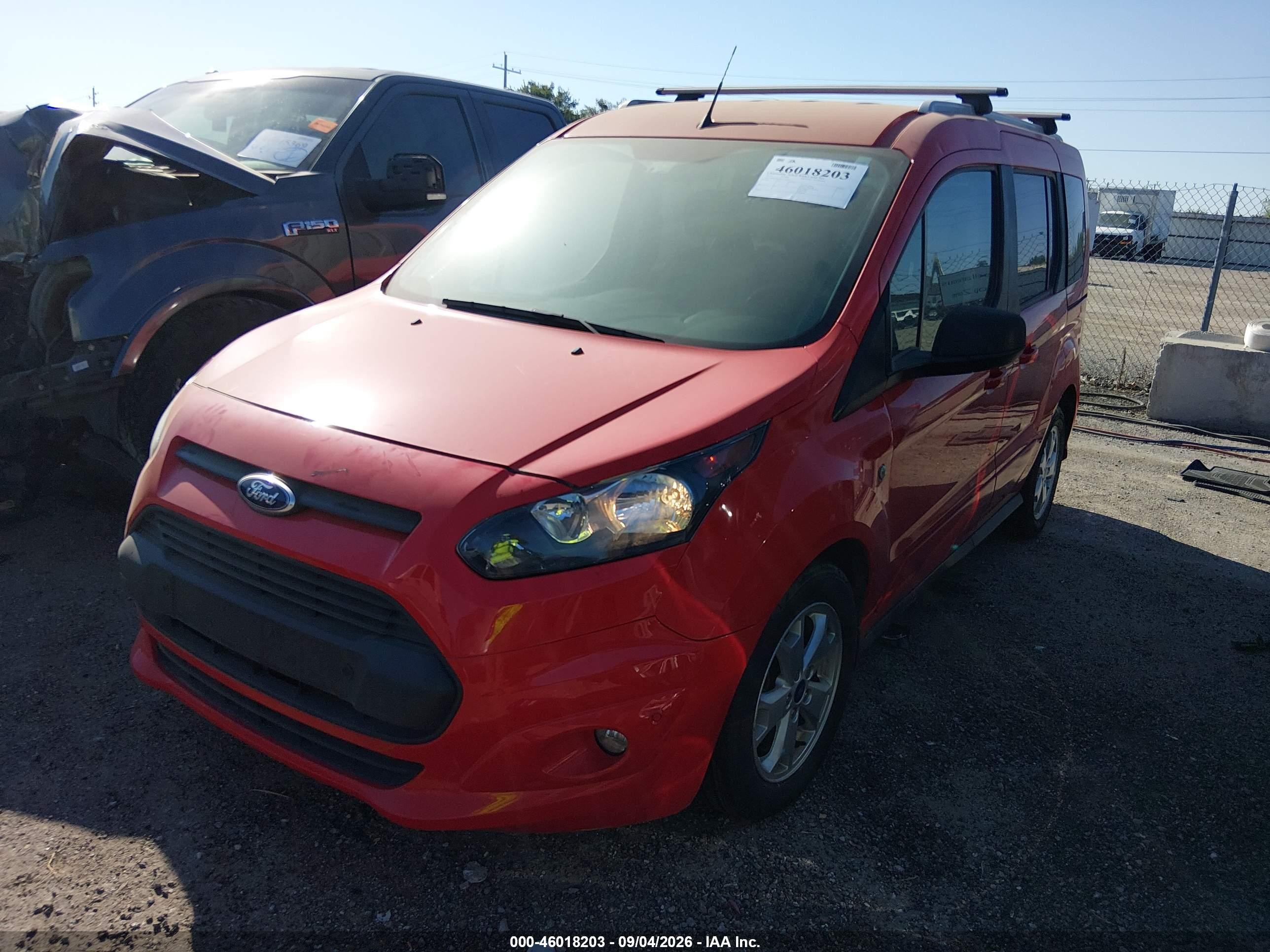 2015 Ford Transit Connect Xlt Red vin: NM0AE8FX0F1174630
