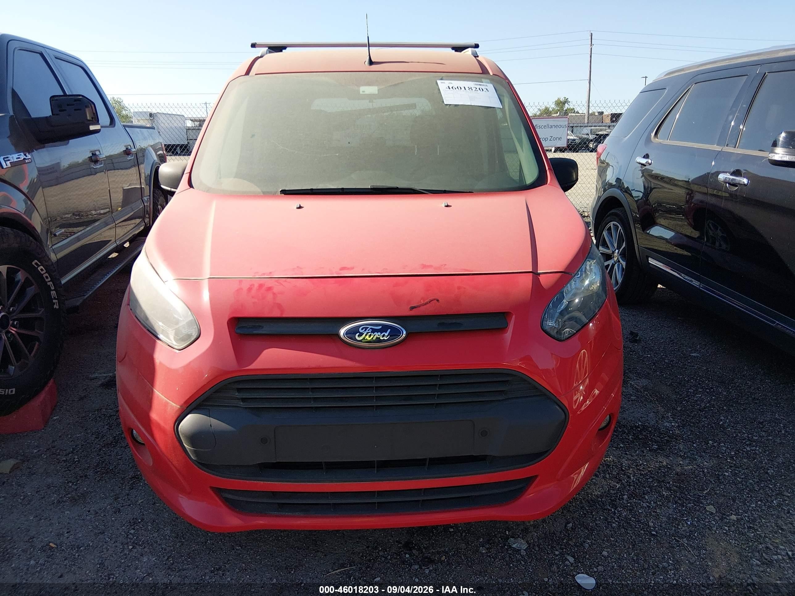 2015 Ford Transit Connect Xlt Red vin: NM0AE8FX0F1174630