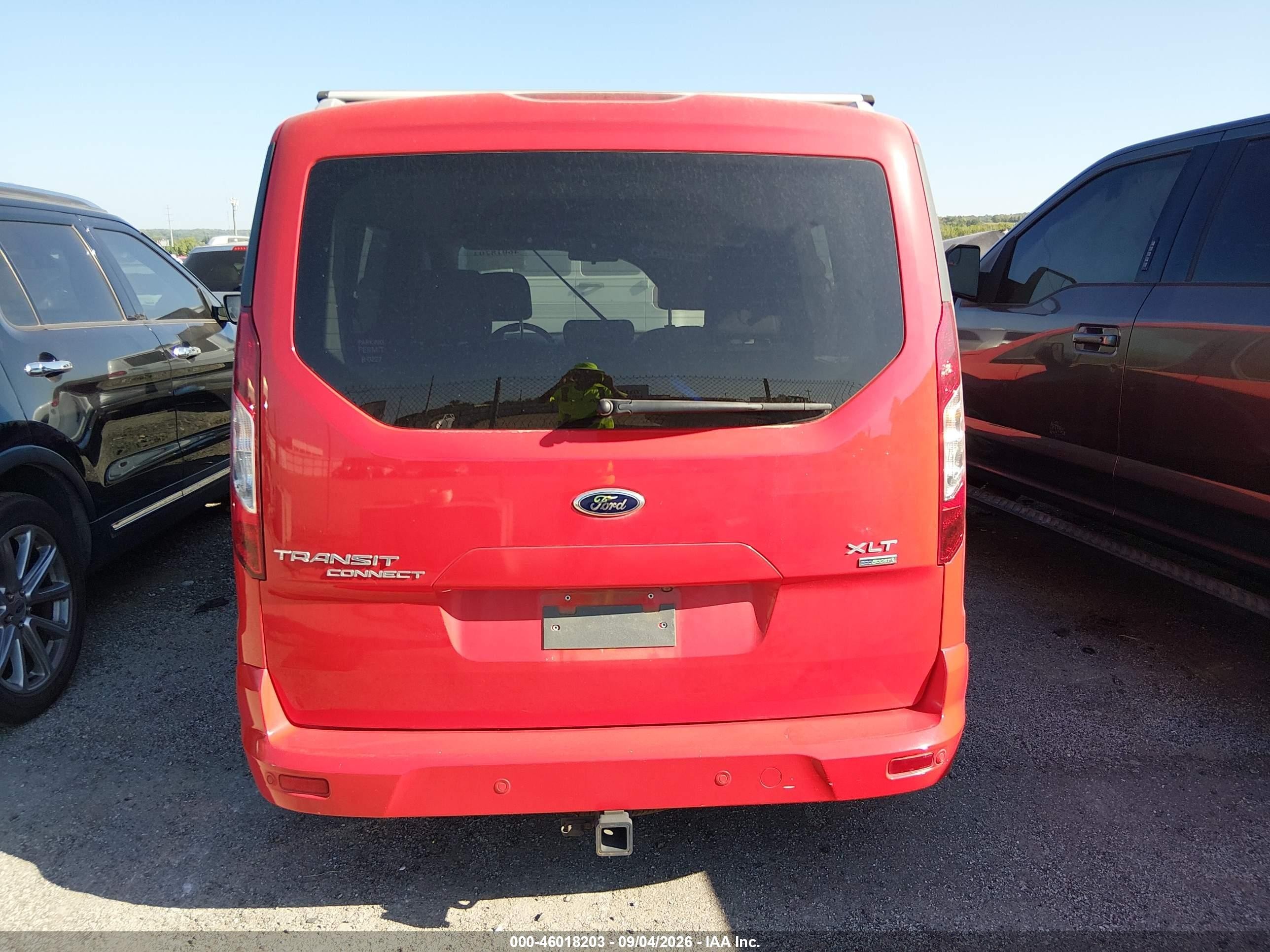 2015 Ford Transit Connect Xlt Red vin: NM0AE8FX0F1174630