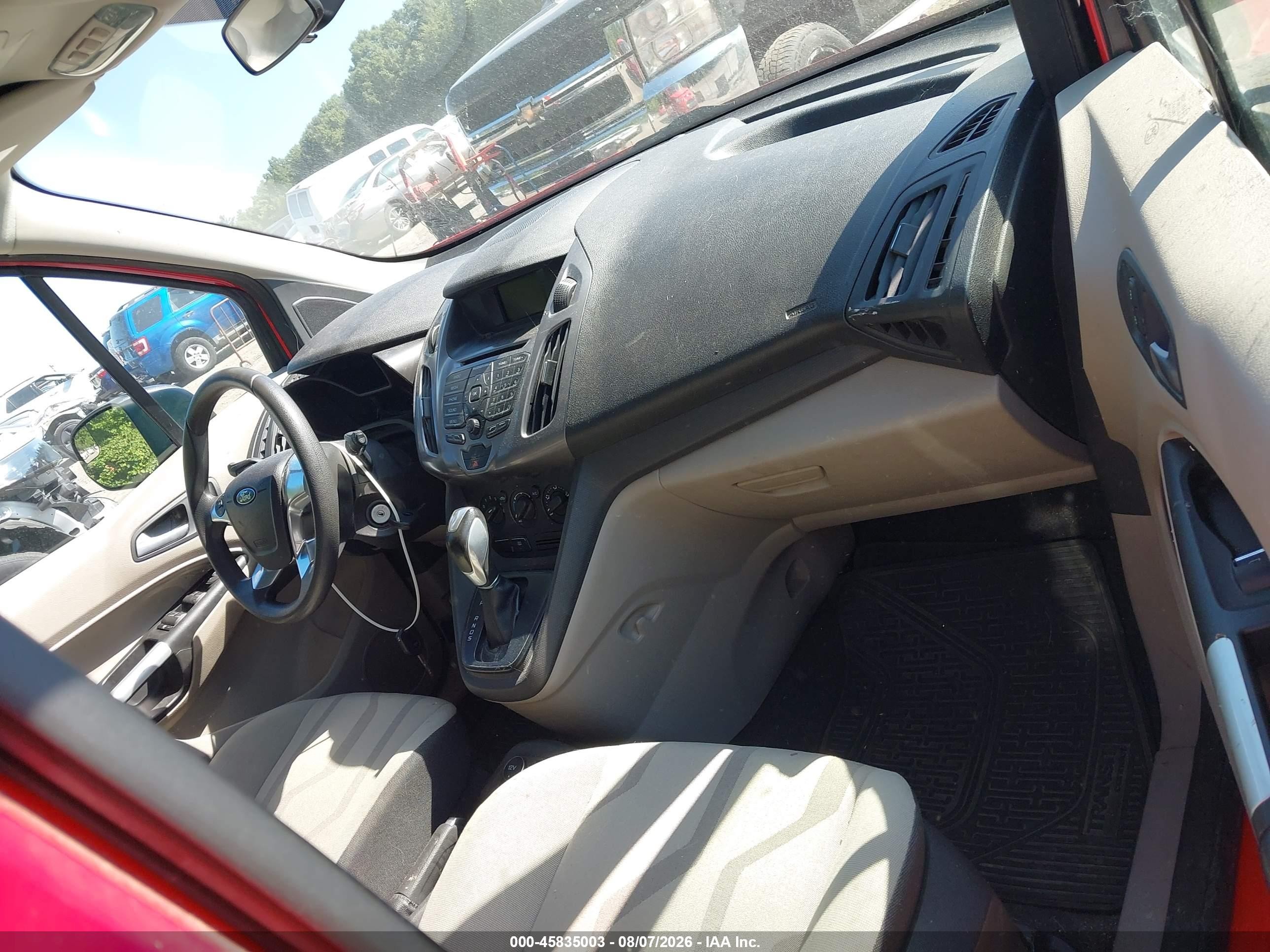 2014 Ford Transit Connect Xlt Red vin: NM0AE8FX1E1156927