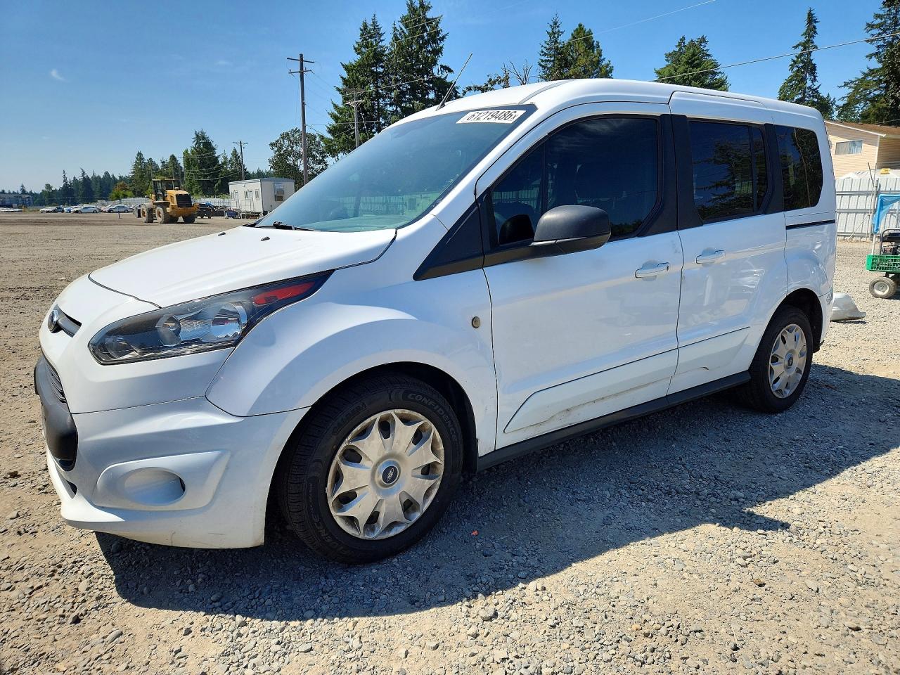 2015 Ford Transit Connect Xlt White vin: NM0AE8FX4F1202137
