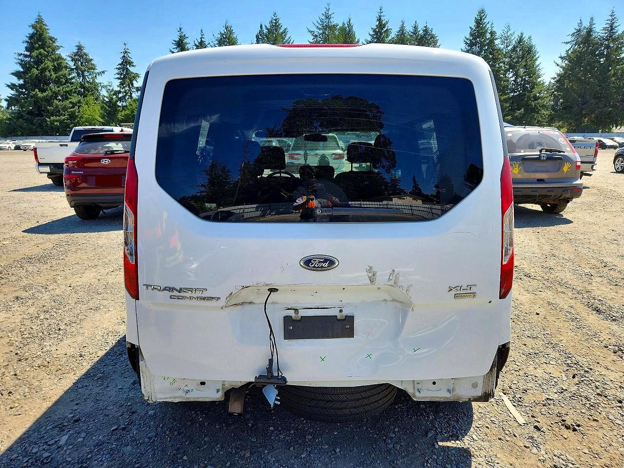 2015 Ford Transit Connect Xlt White vin: NM0AE8FX4F1202137