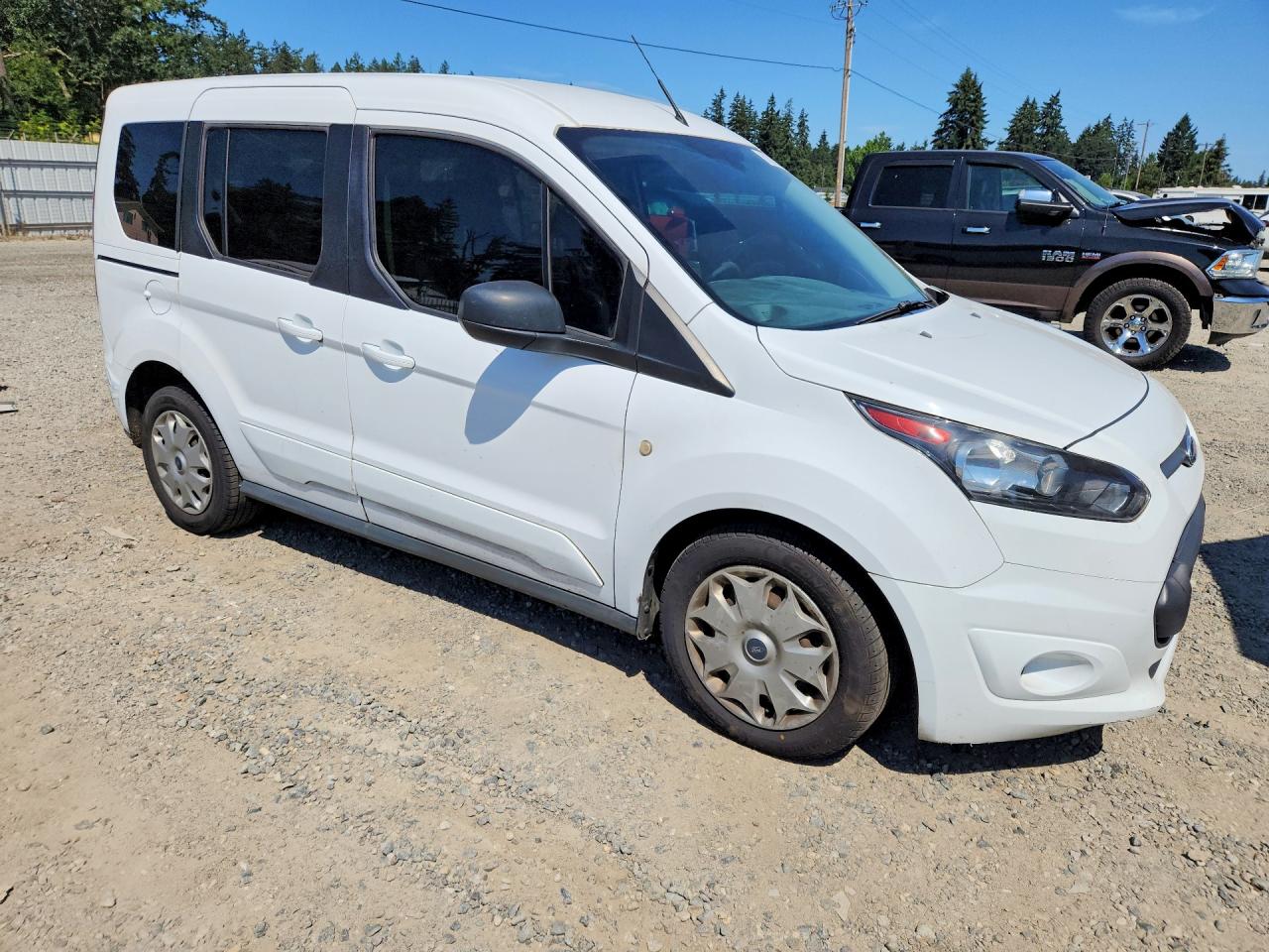 2015 Ford Transit Connect Xlt White vin: NM0AE8FX4F1202137