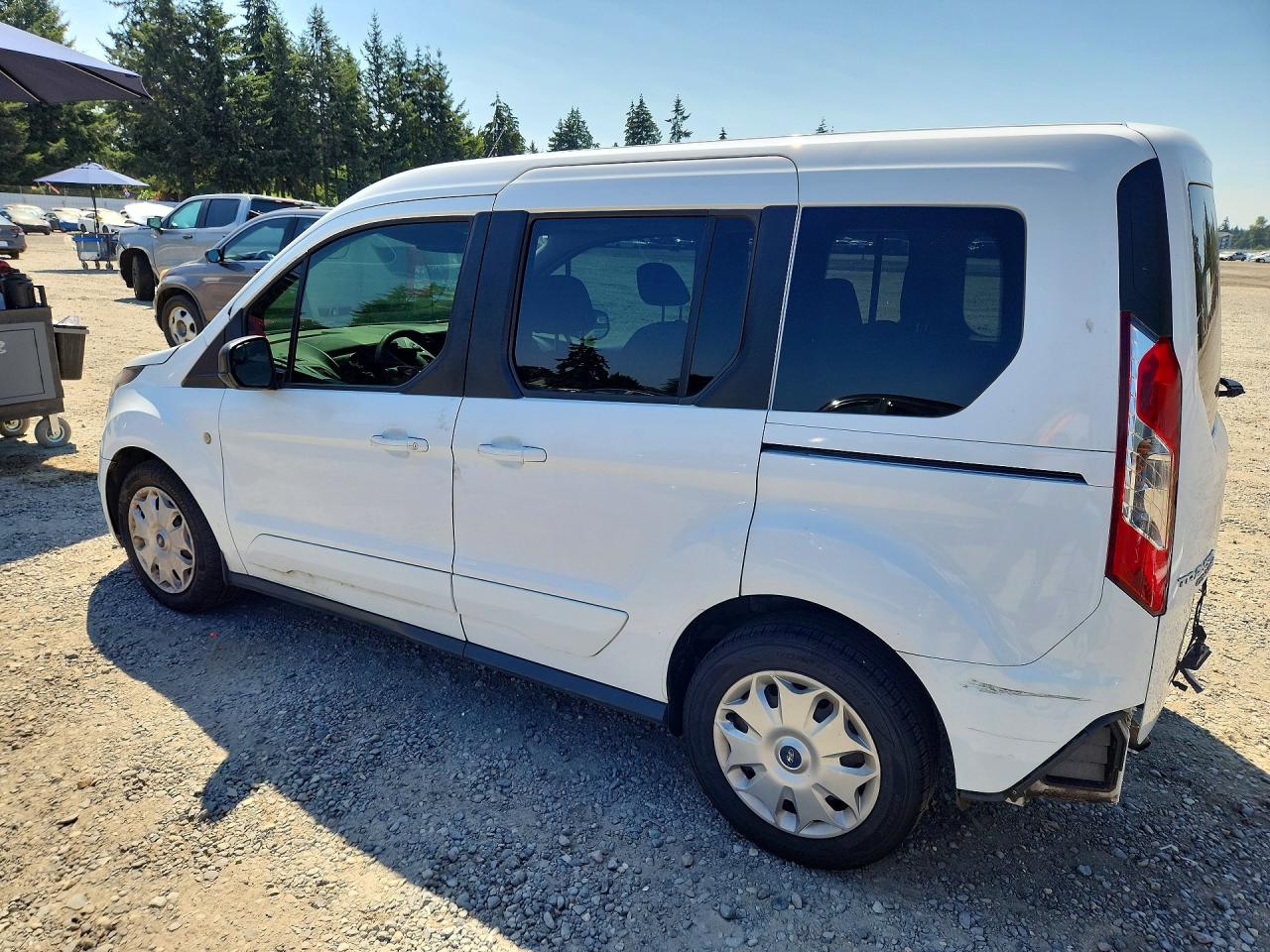 2015 Ford Transit Connect Xlt White vin: NM0AE8FX4F1202137