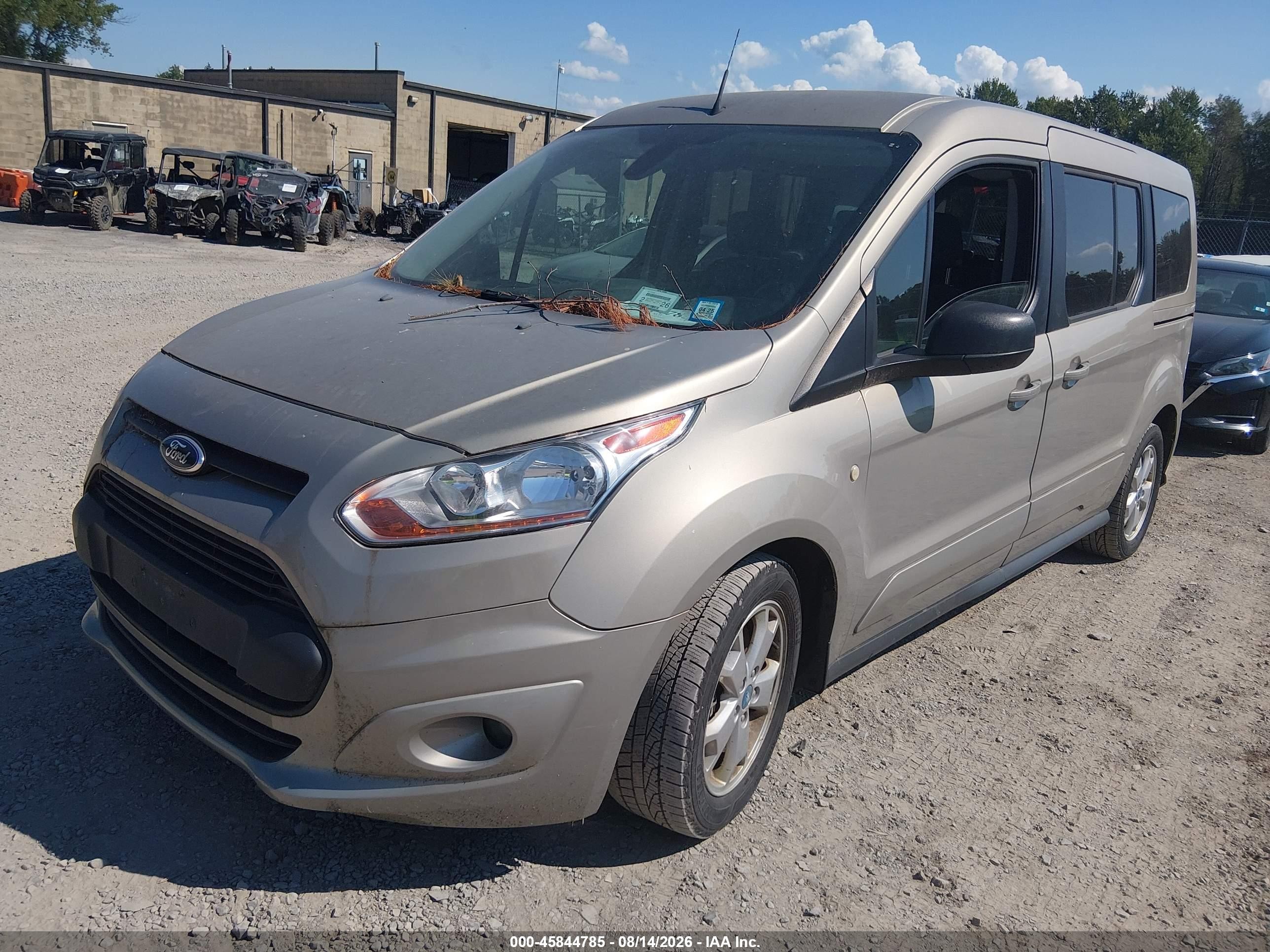 2015 Ford Transit Connect Xlt Желто-коричневый vin: NM0GE9F70F1200840