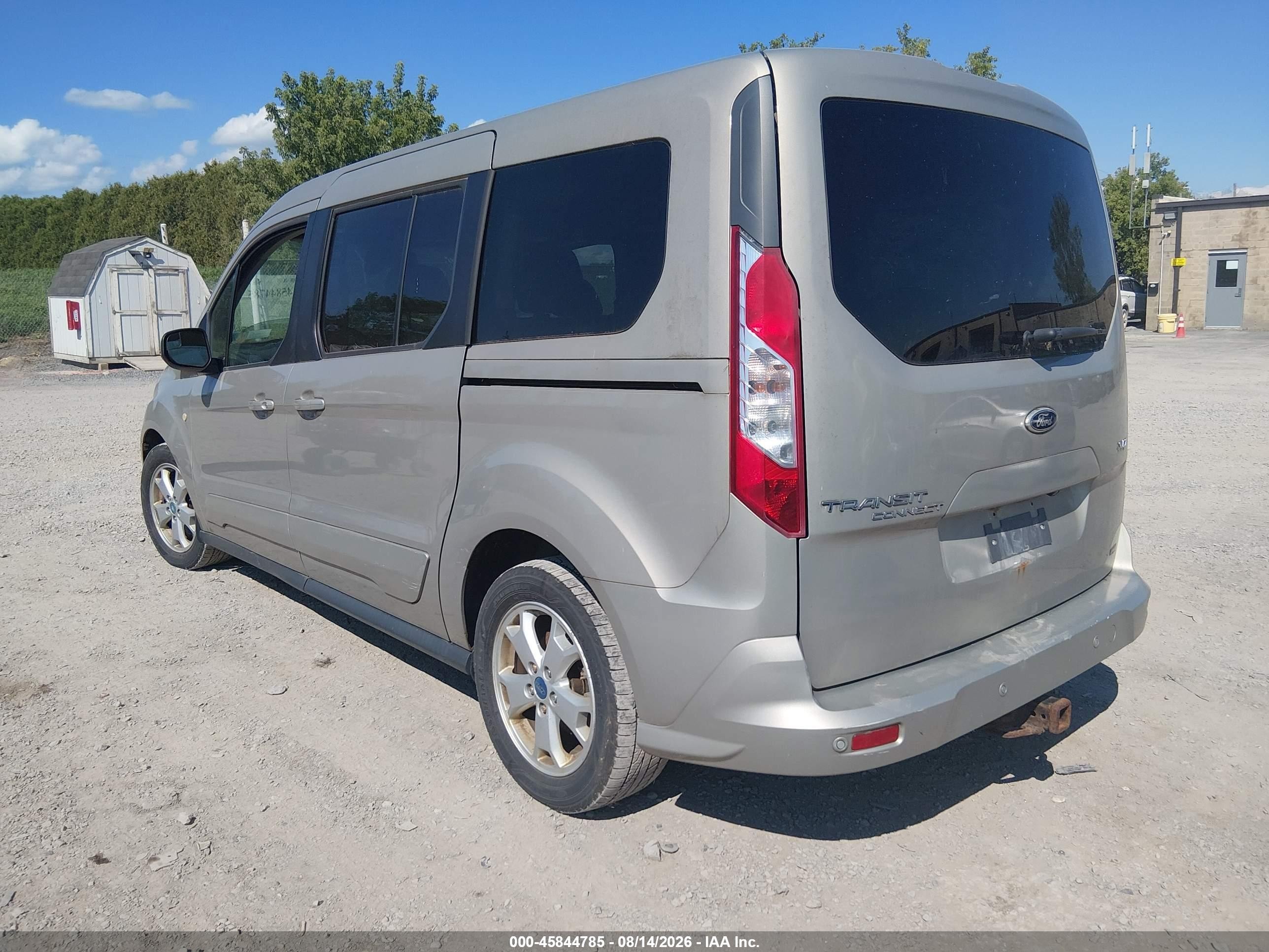 2015 Ford Transit Connect Xlt Желто-коричневый vin: NM0GE9F70F1200840