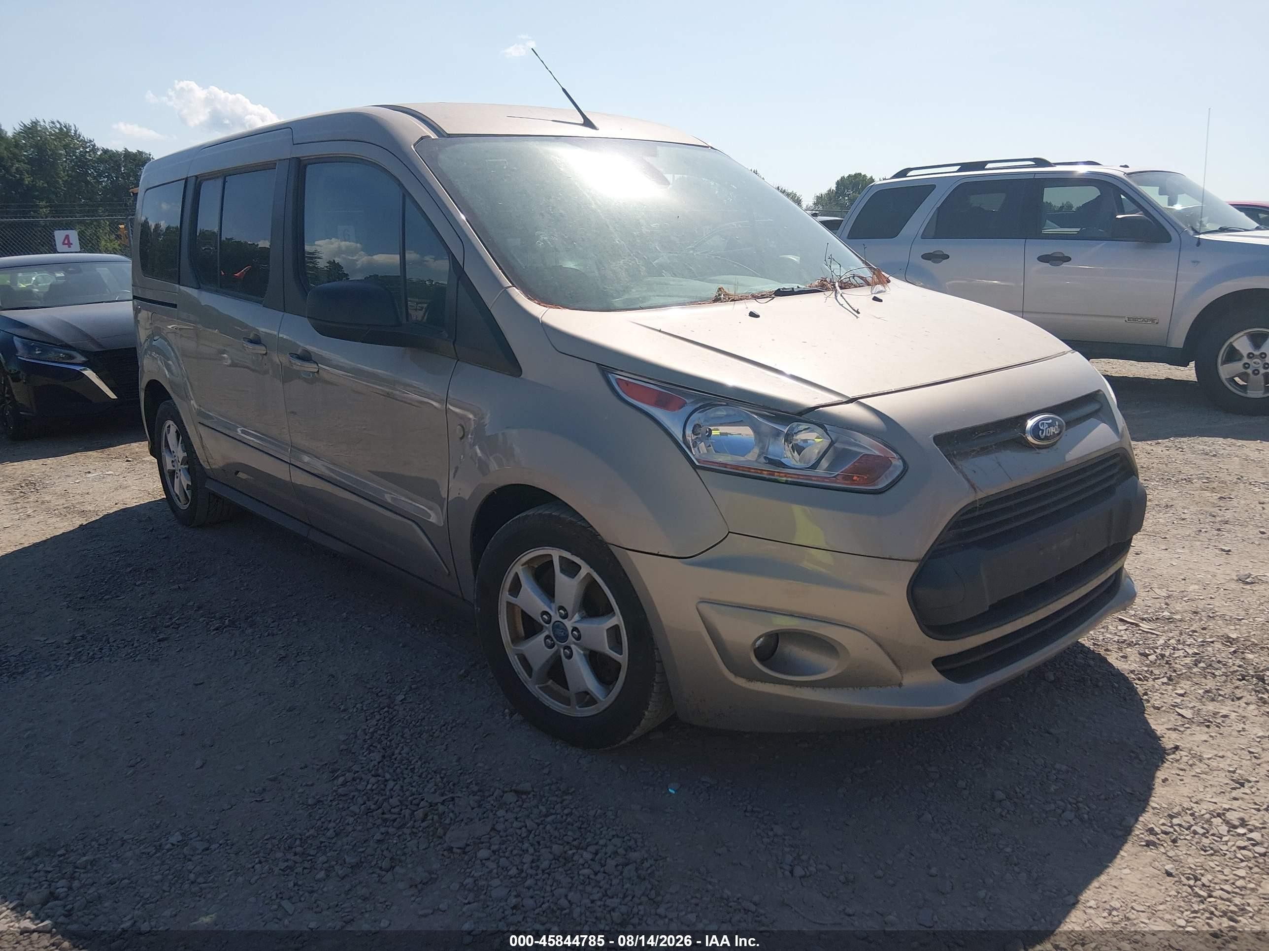 2015 Ford Transit Connect Xlt Желто-коричневый vin: NM0GE9F70F1200840