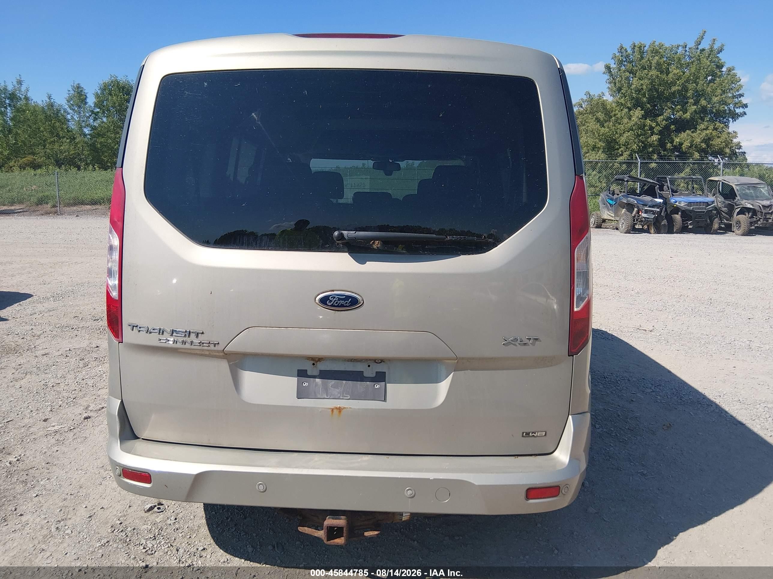 2015 Ford Transit Connect Xlt Желто-коричневый vin: NM0GE9F70F1200840