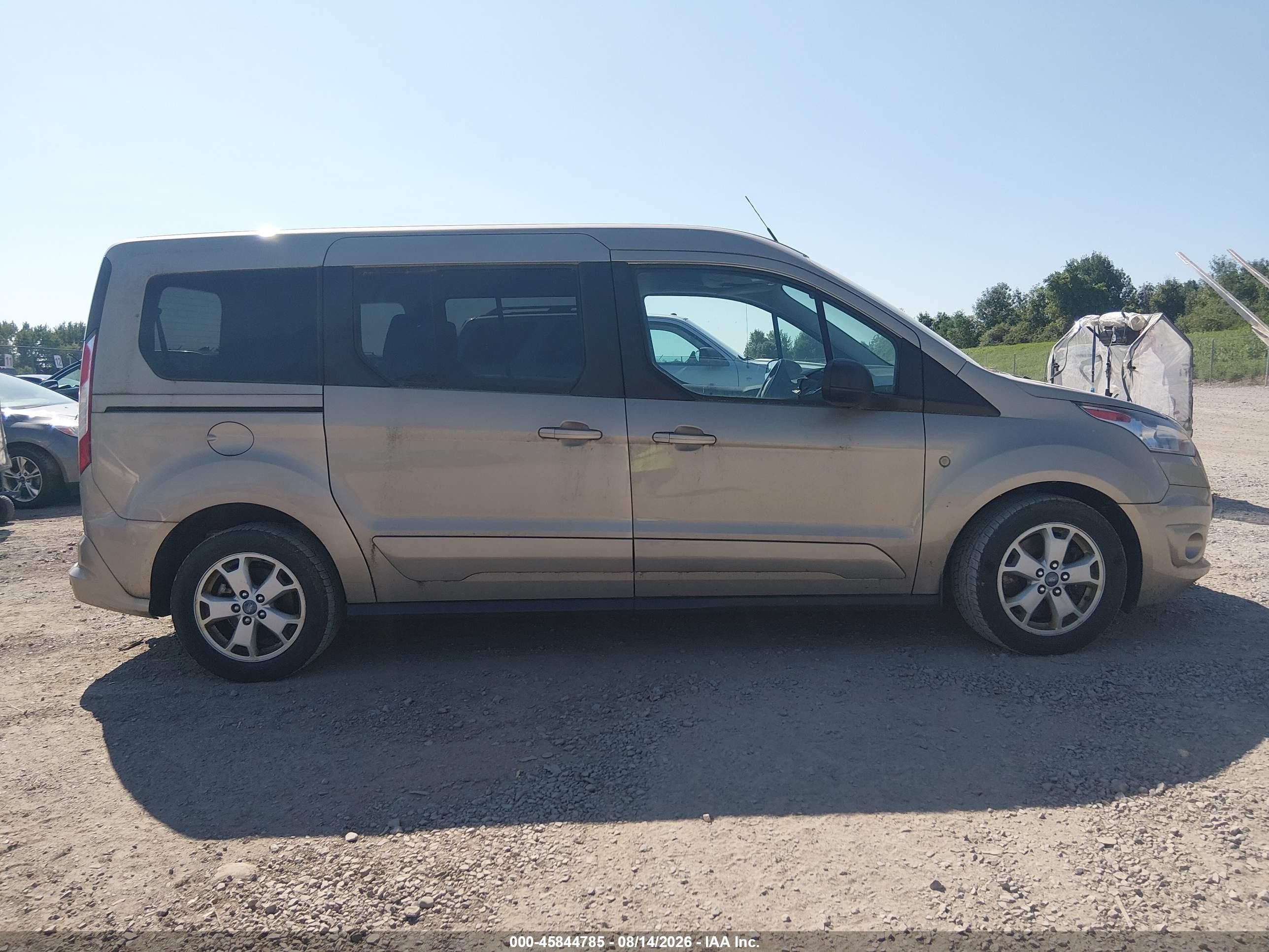2015 Ford Transit Connect Xlt Желто-коричневый vin: NM0GE9F70F1200840