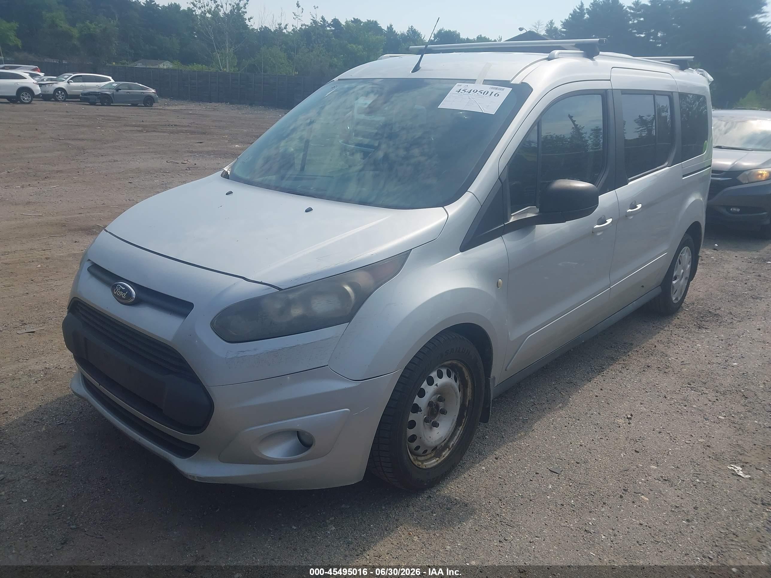 2014 Ford Transit Connect Xlt Серебряный vin: NM0GE9F71E1156720