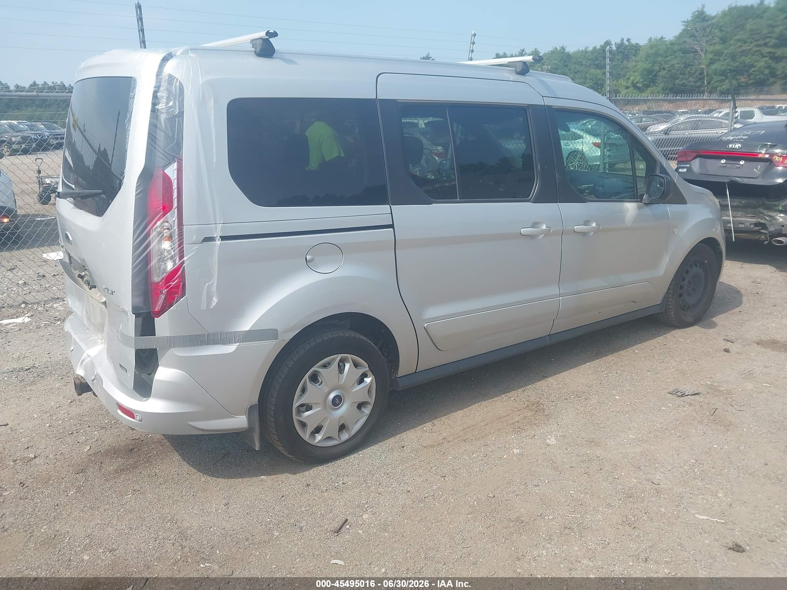 2014 Ford Transit Connect Xlt Серебряный vin: NM0GE9F71E1156720