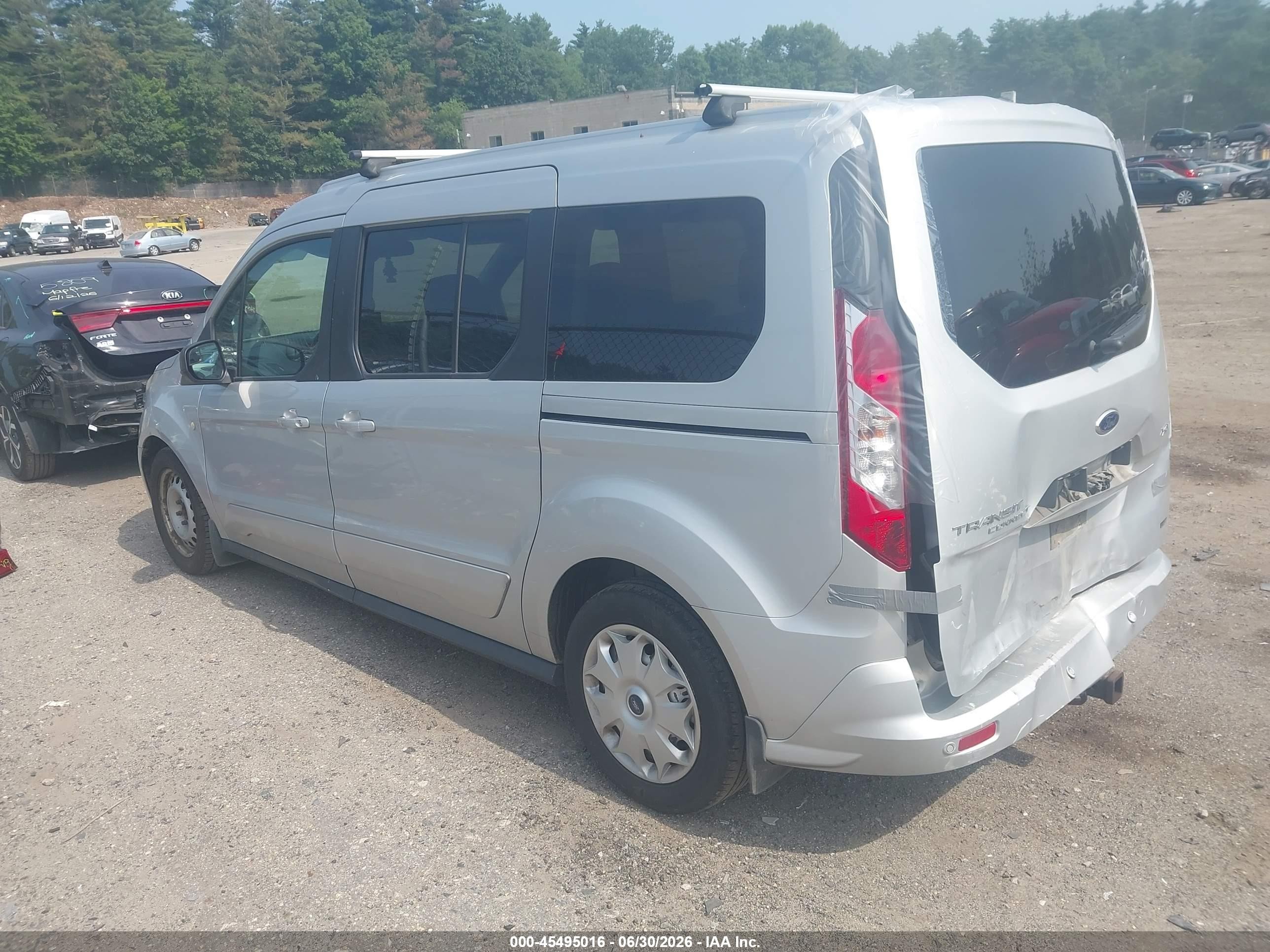 2014 Ford Transit Connect Xlt Серебряный vin: NM0GE9F71E1156720
