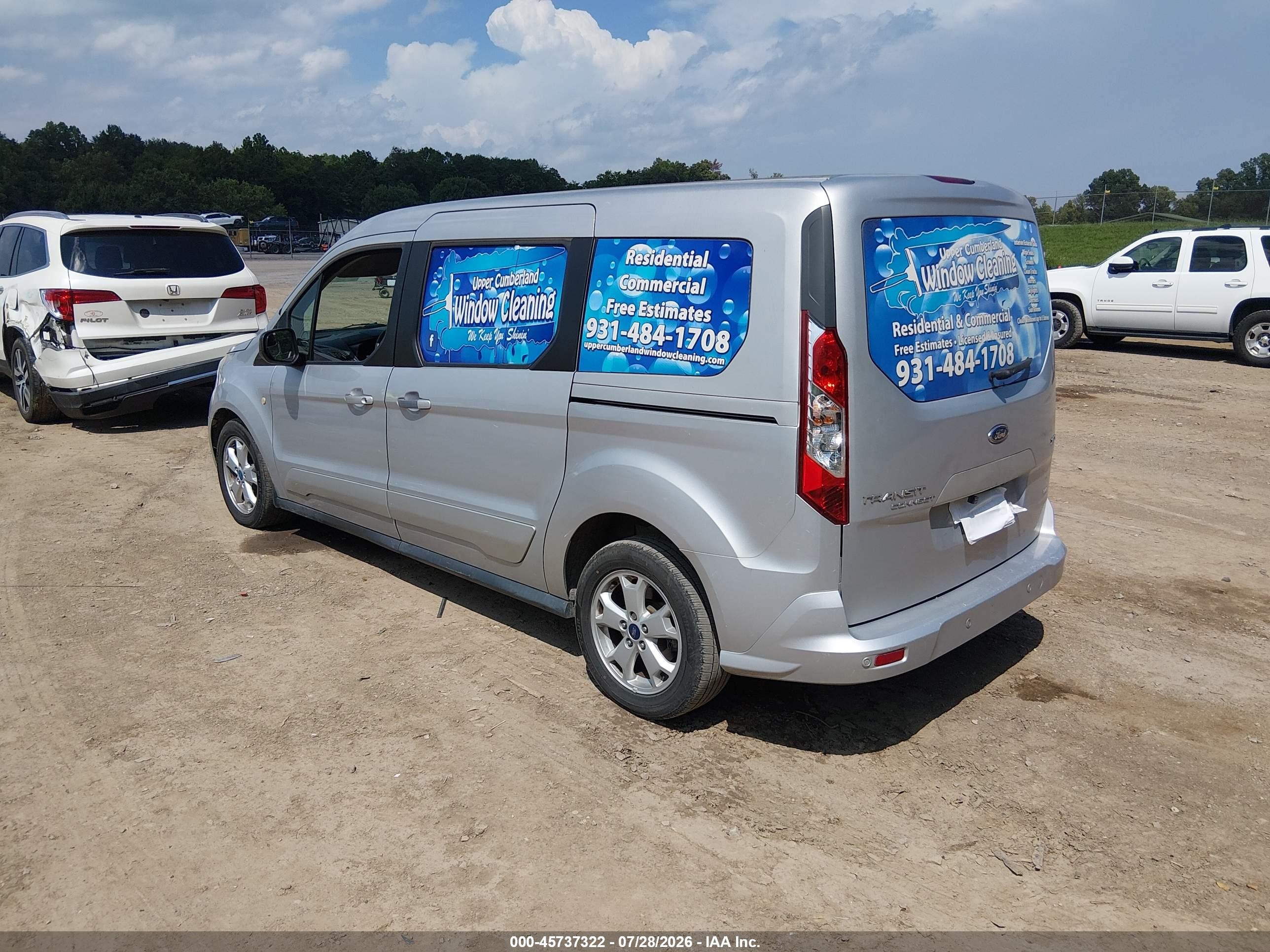2015 Ford Transit Connect Xlt Silver vin: NM0GE9F71F1198757