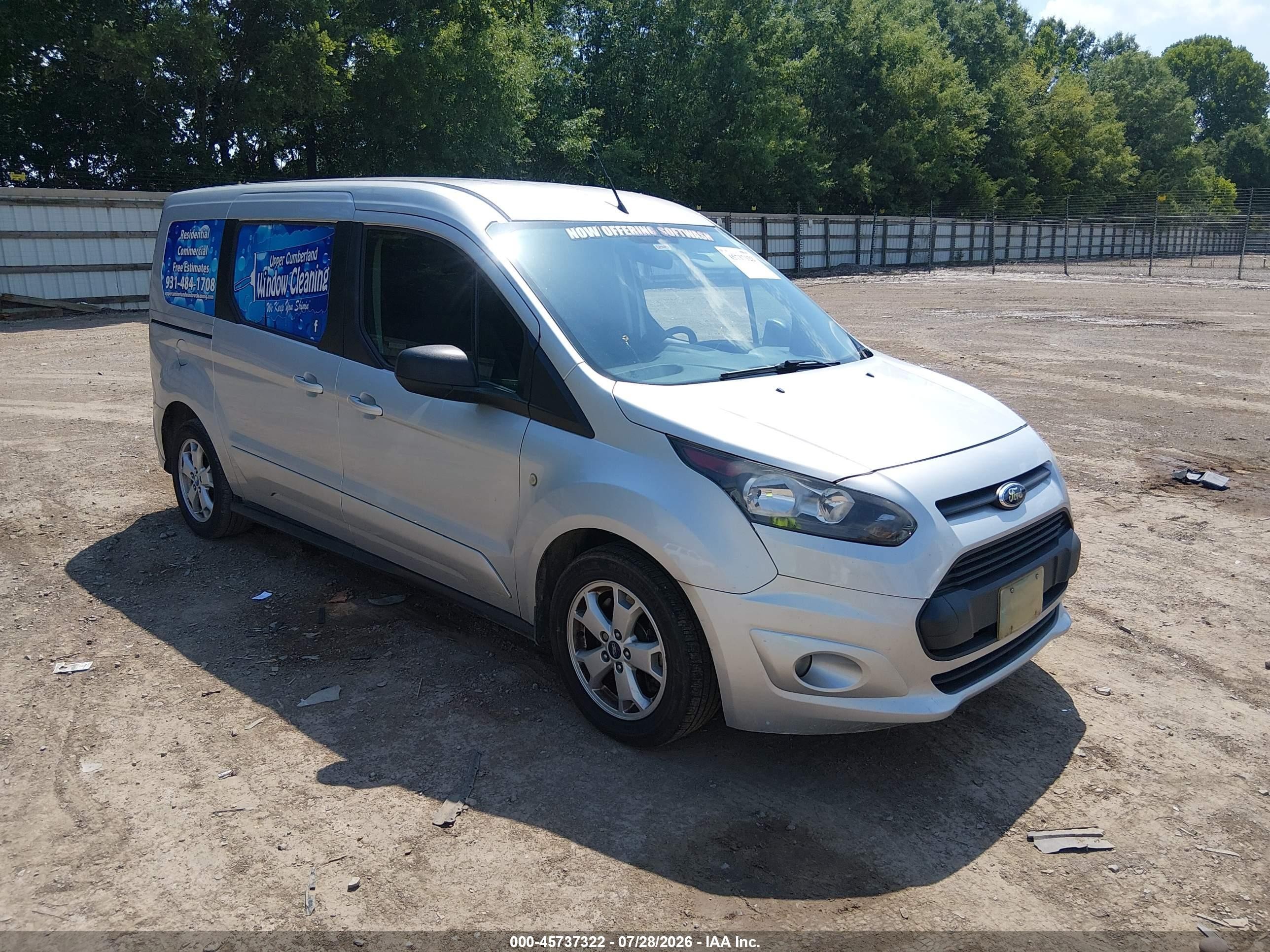 2015 Ford Transit Connect Xlt Silver vin: NM0GE9F71F1198757