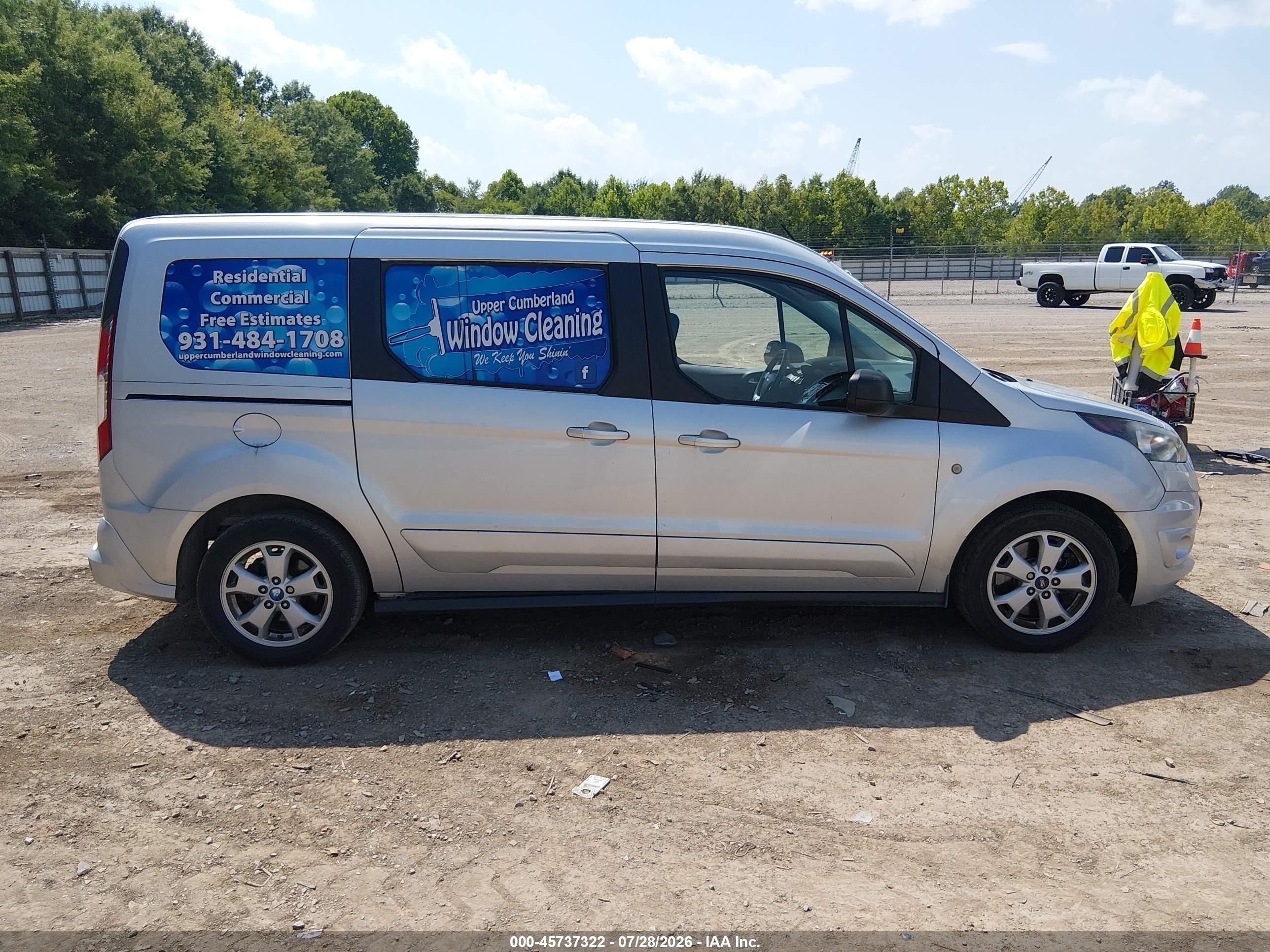 2015 Ford Transit Connect Xlt Silver vin: NM0GE9F71F1198757
