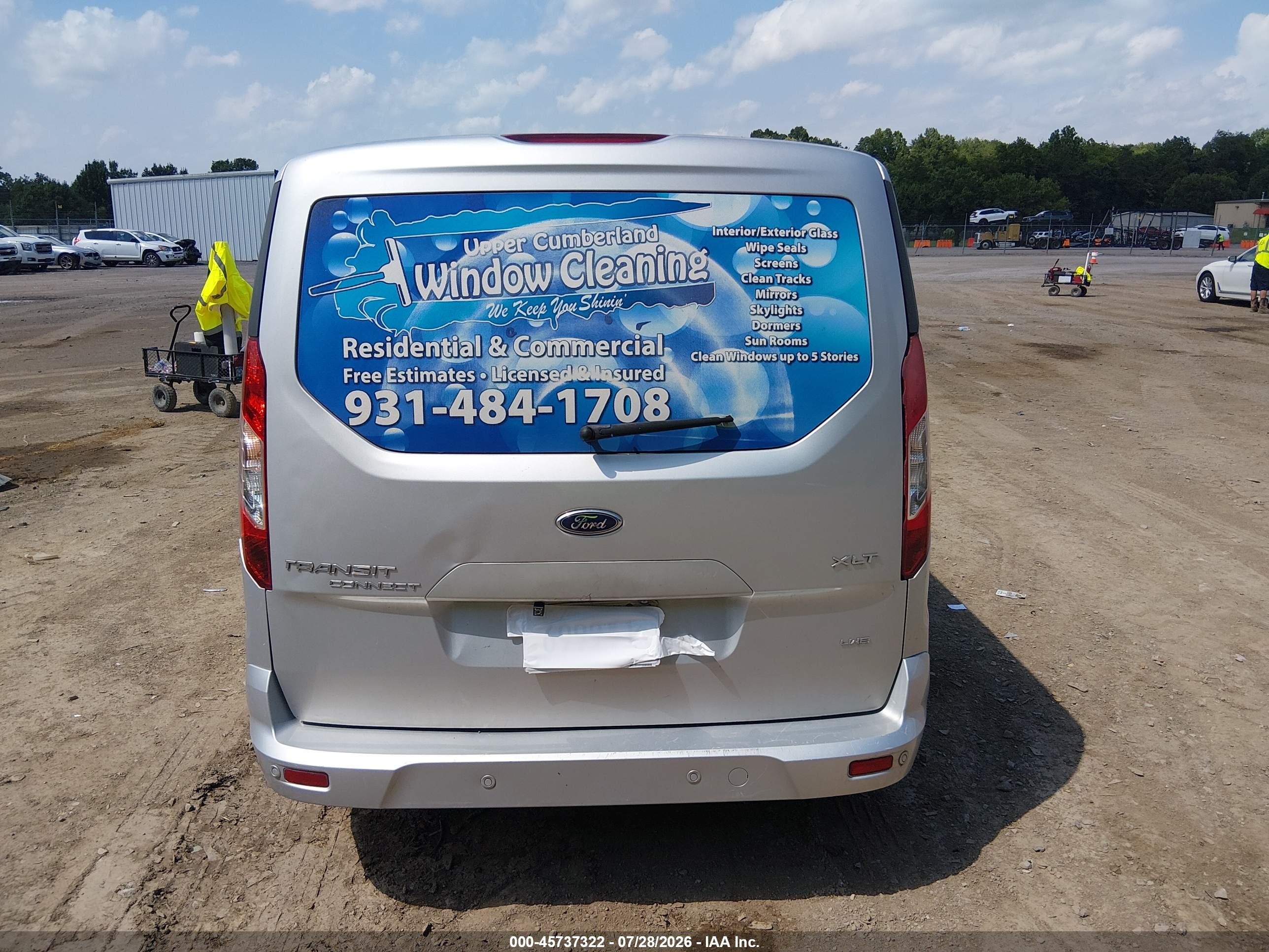 2015 Ford Transit Connect Xlt Silver vin: NM0GE9F71F1198757