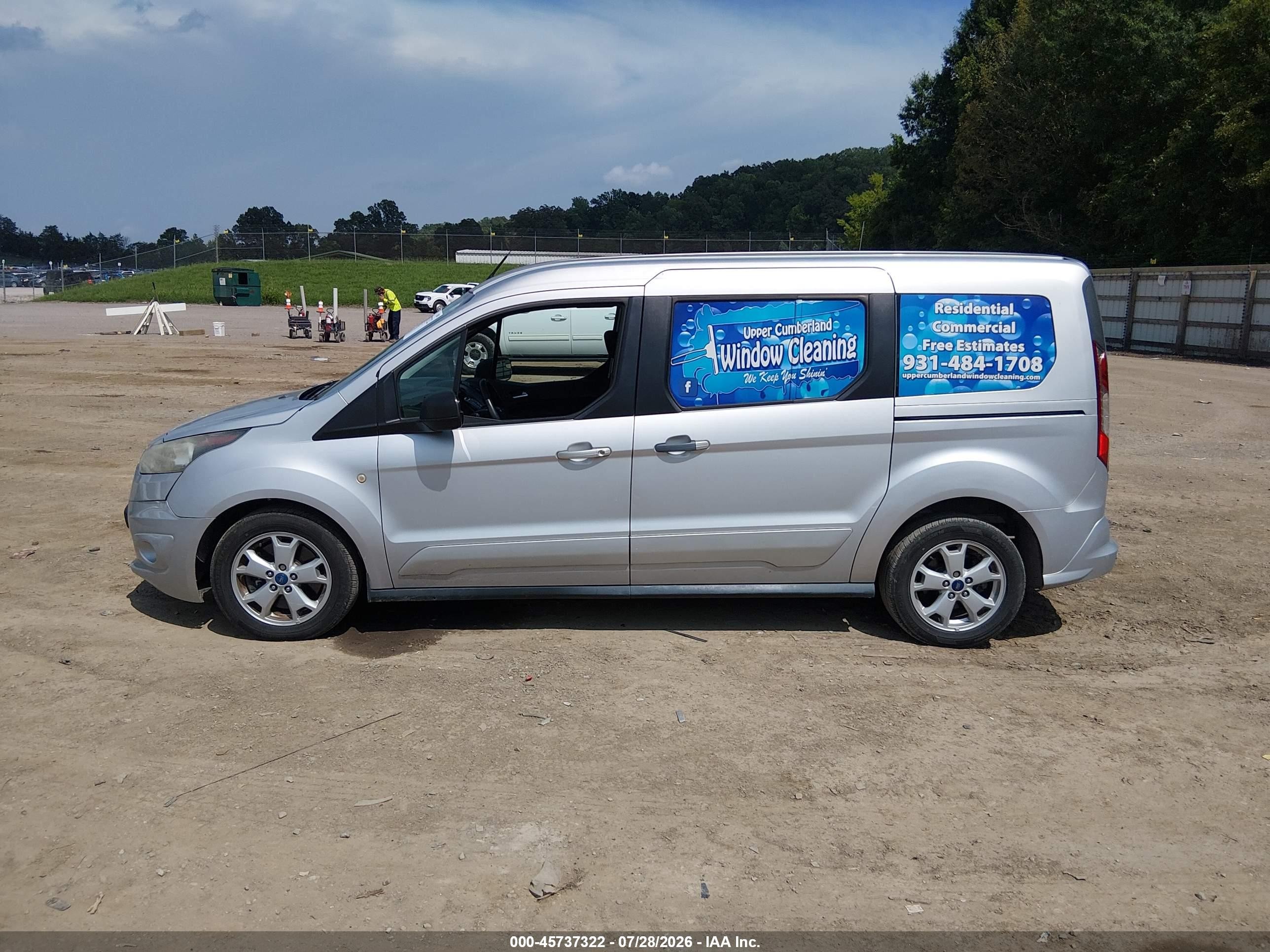 2015 Ford Transit Connect Xlt Silver vin: NM0GE9F71F1198757