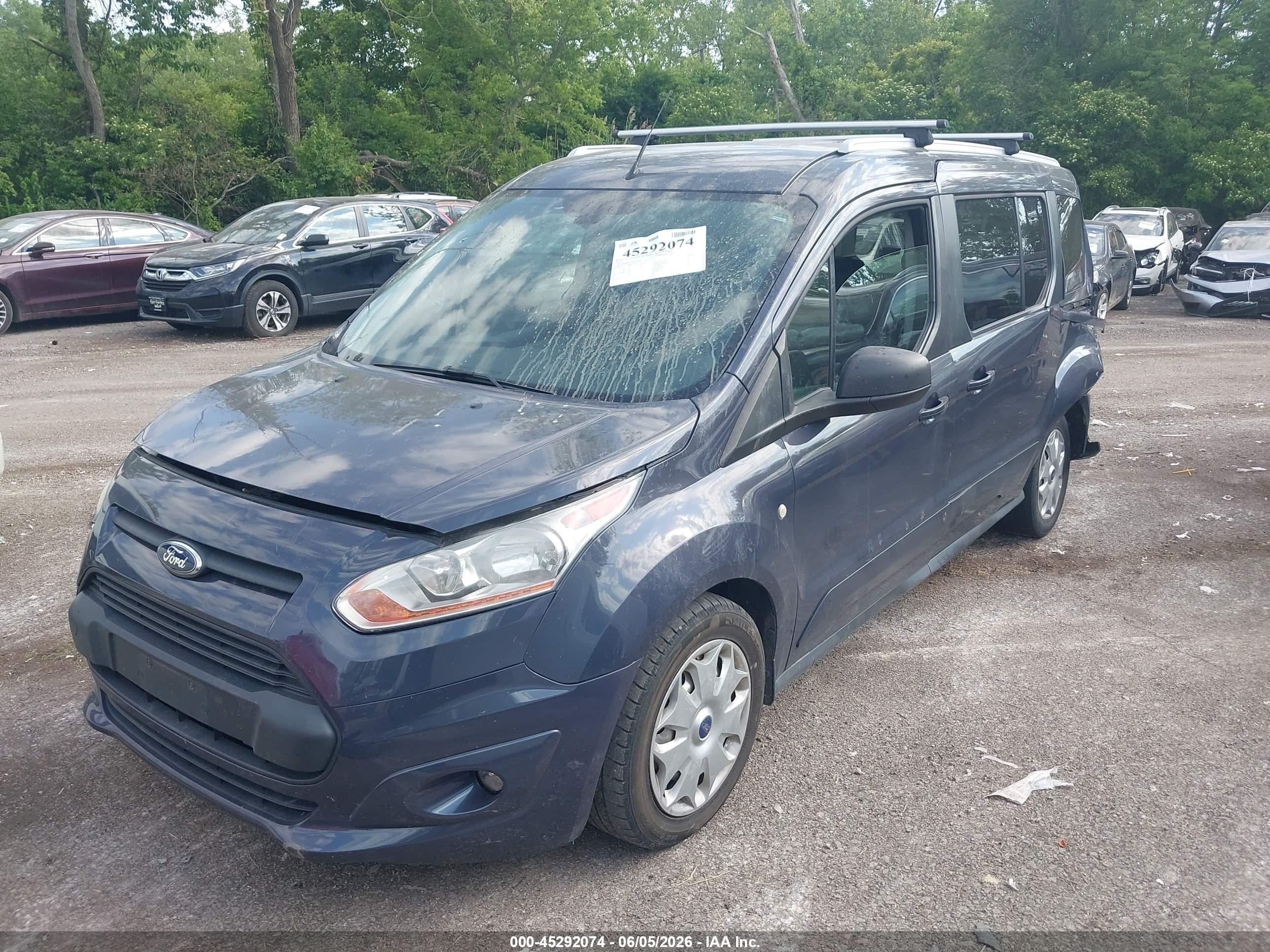 2014 Ford Transit Connect Xlt Blue vin: NM0GE9F73E1153124