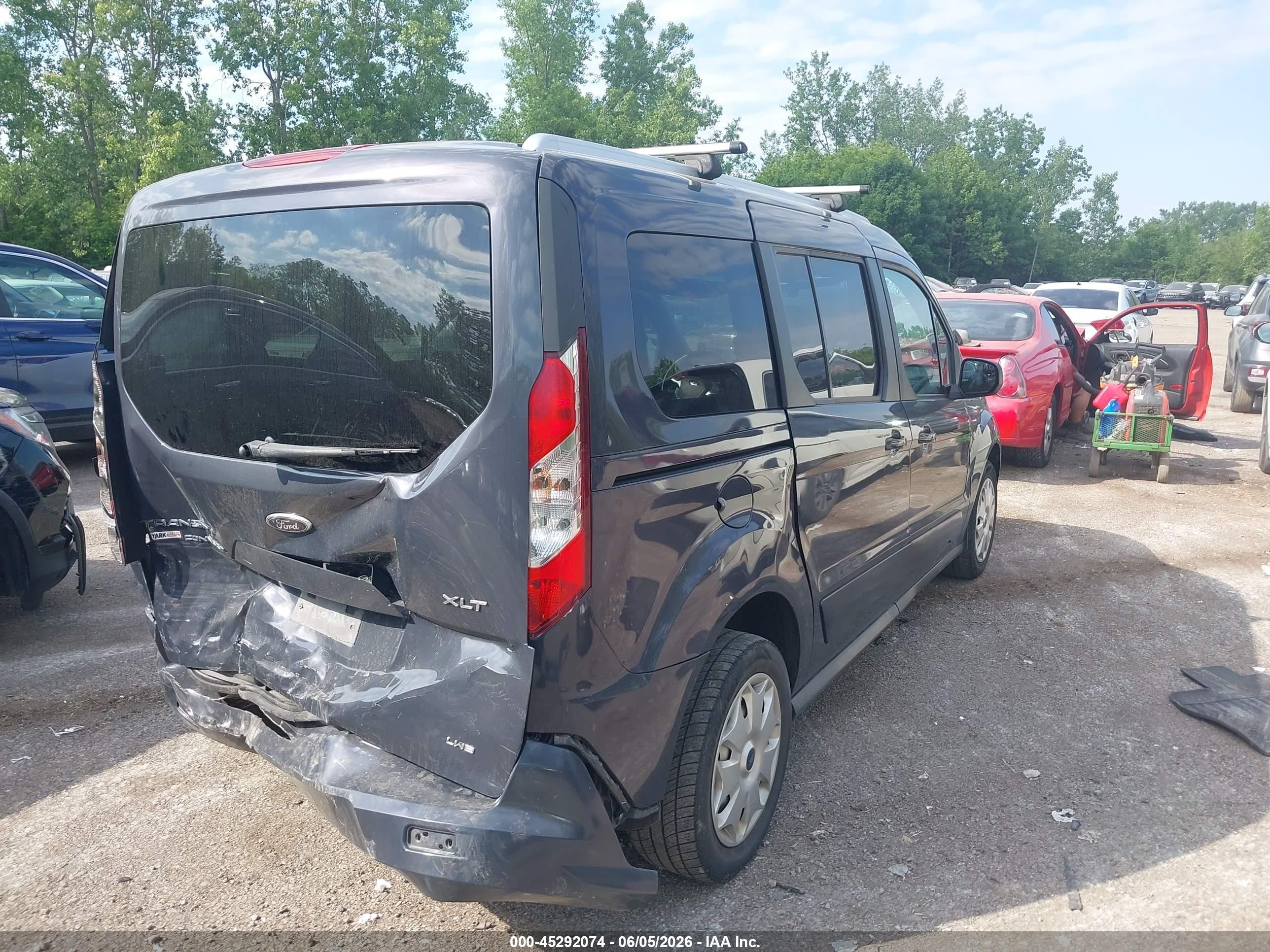2014 Ford Transit Connect Xlt Blue vin: NM0GE9F73E1153124