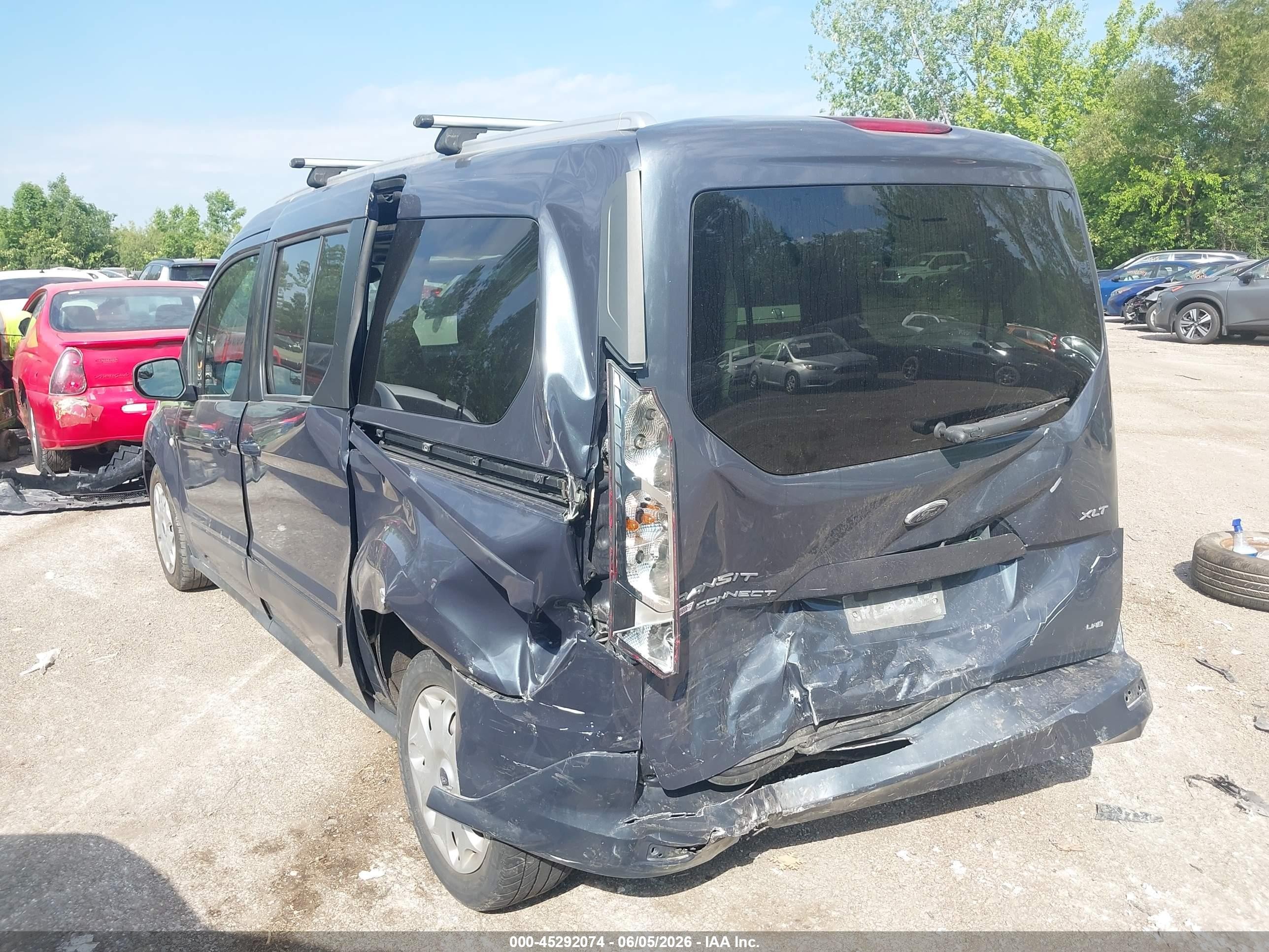 2014 Ford Transit Connect Xlt Blue vin: NM0GE9F73E1153124