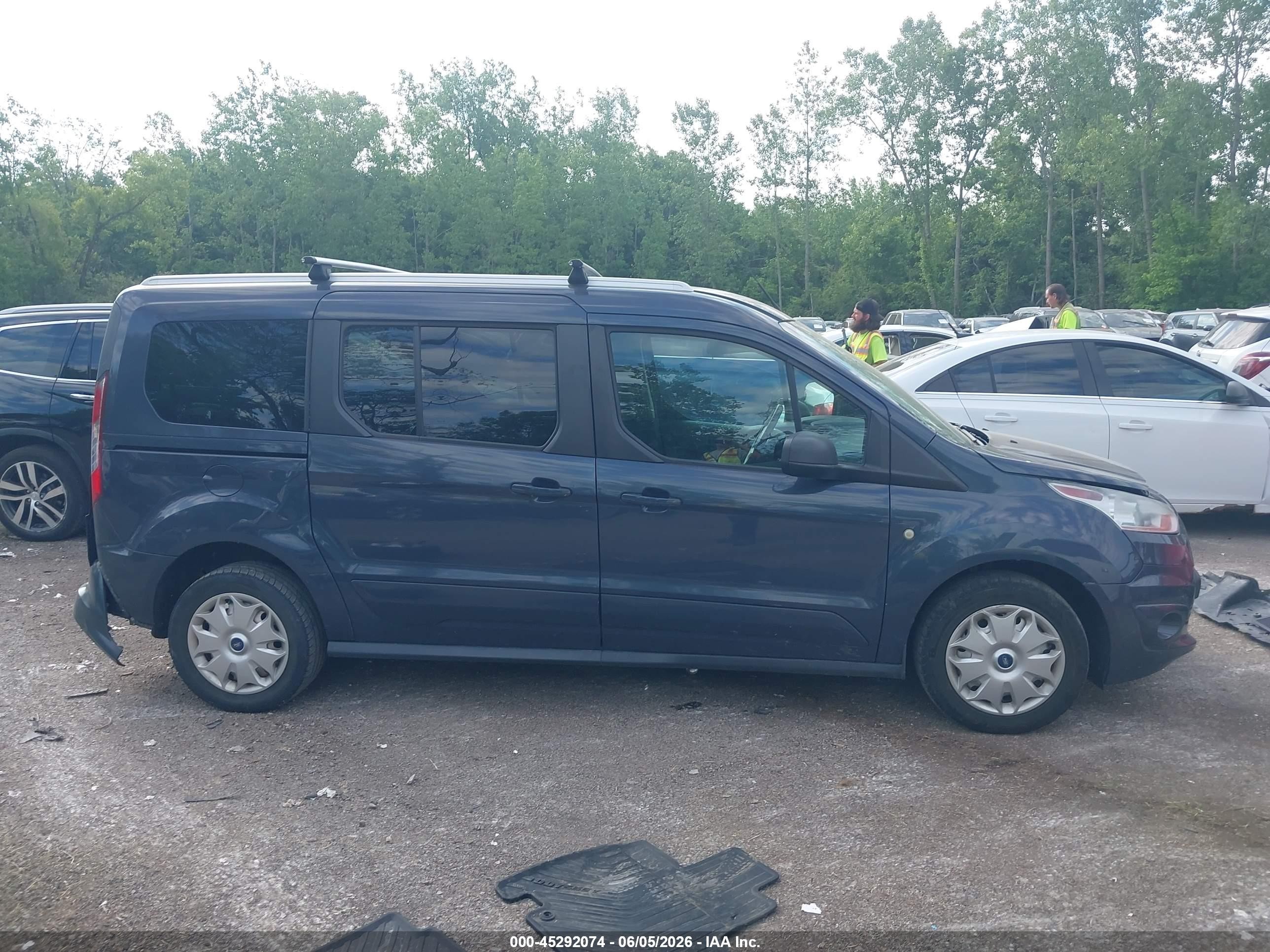 2014 Ford Transit Connect Xlt Blue vin: NM0GE9F73E1153124
