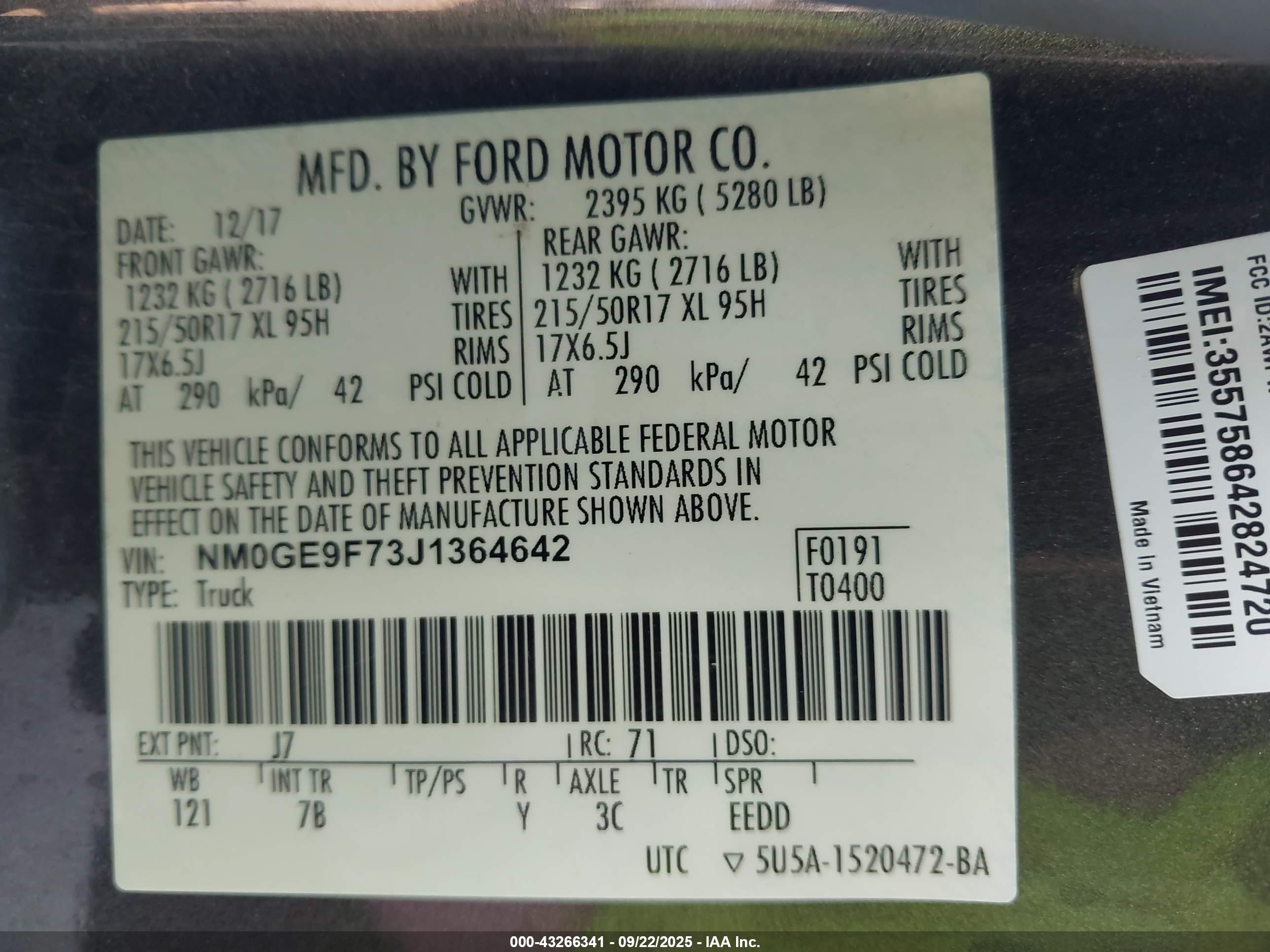 2018 Ford Transit Connect Xlt Gray vin: NM0GE9F73J1364642