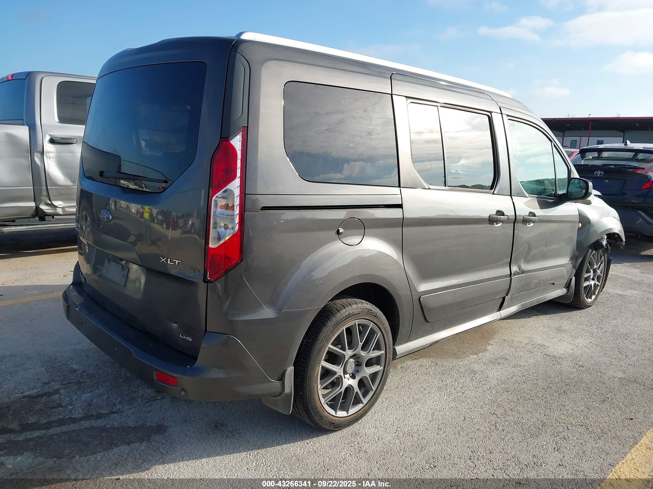 2018 Ford Transit Connect Xlt Gray vin: NM0GE9F73J1364642