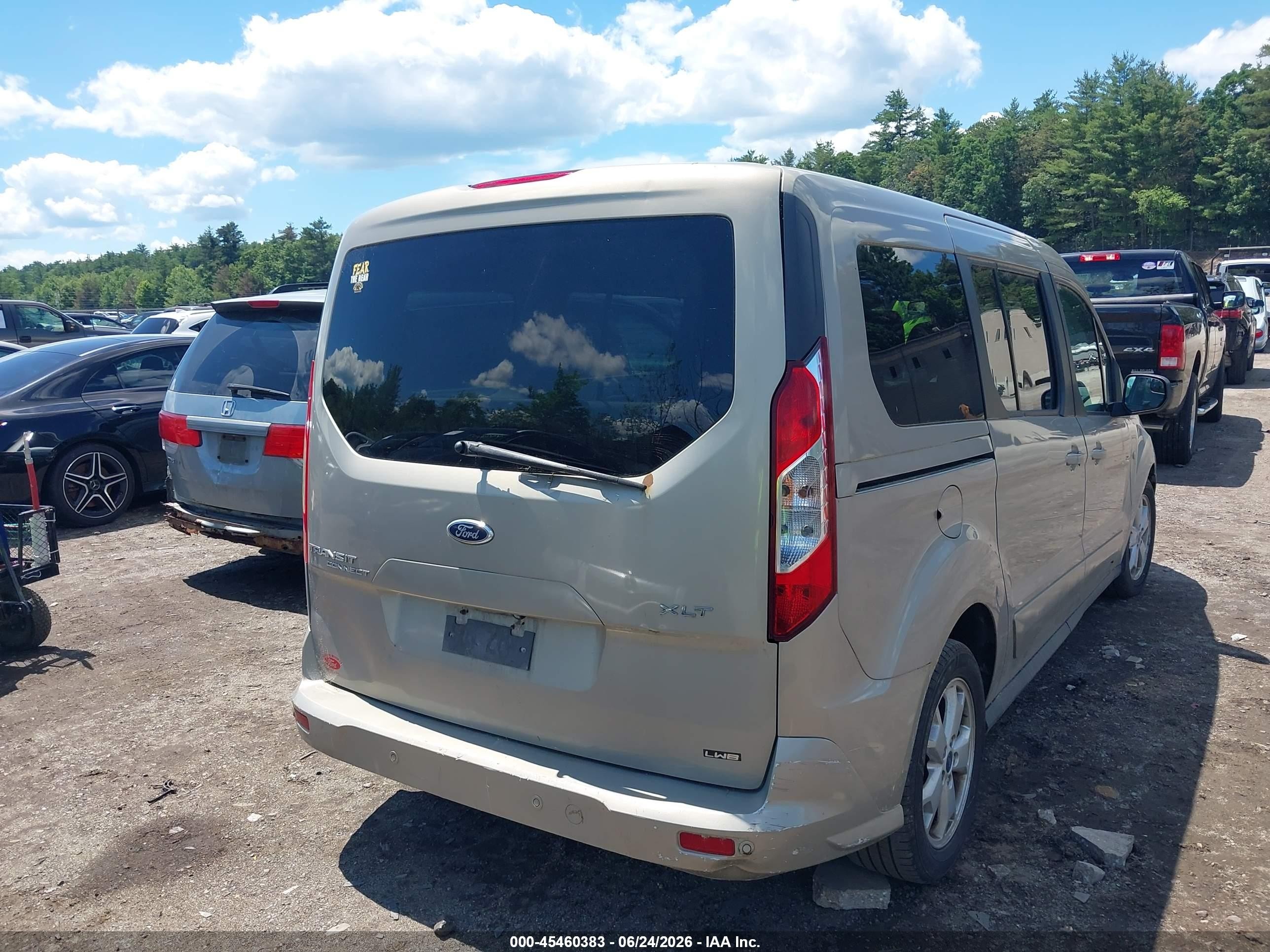 2014 Ford Transit Connect Xlt Коричневый vin: NM0GE9F74E1159921