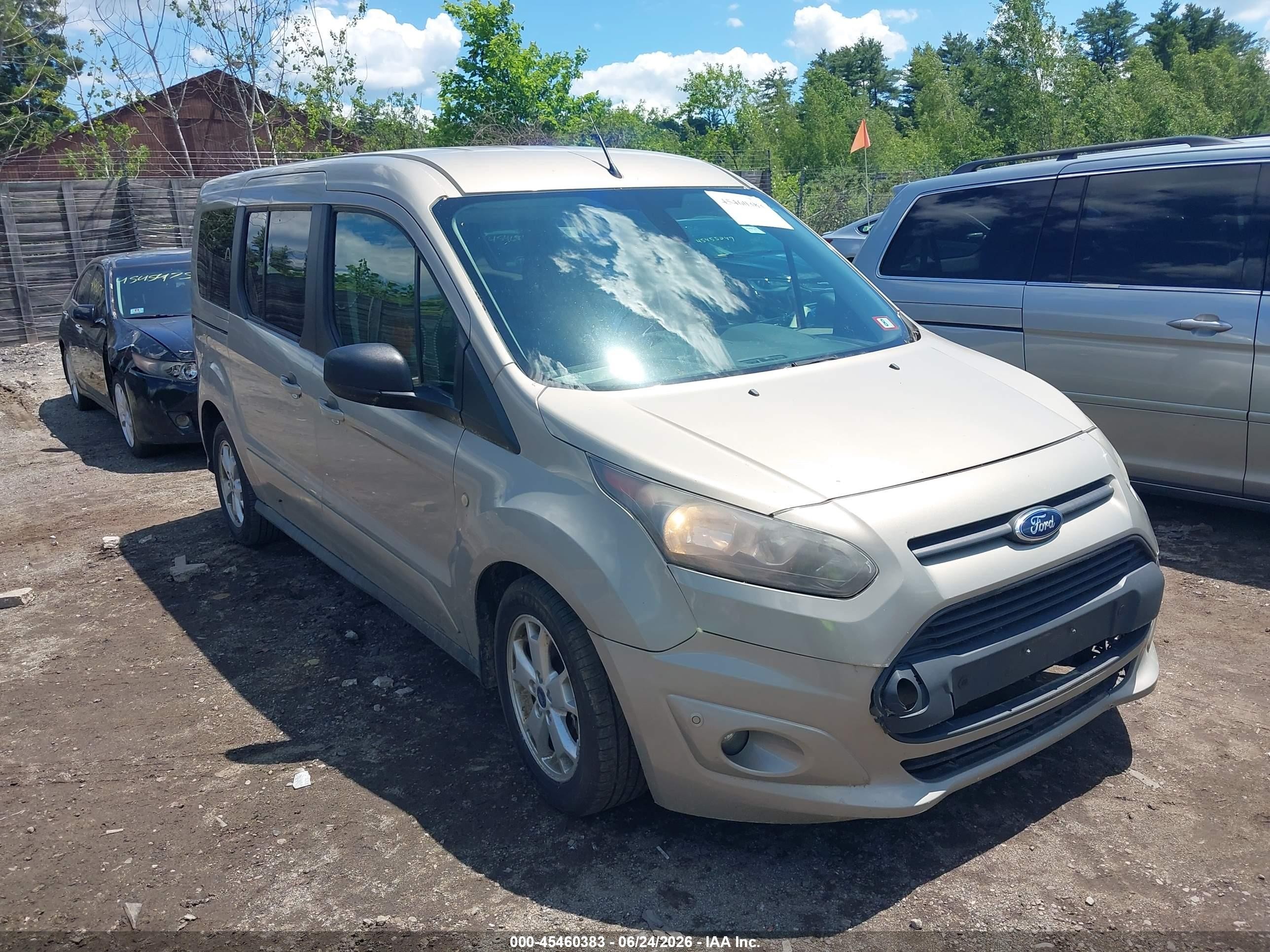 2014 Ford Transit Connect Xlt Коричневый vin: NM0GE9F74E1159921