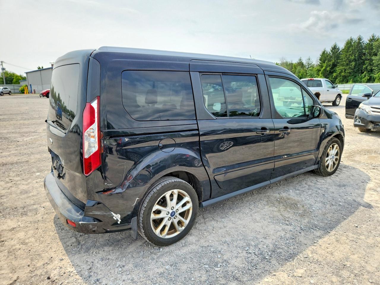 2015 Ford Transit Connect Xlt Black vin: NM0GE9F74F1181497