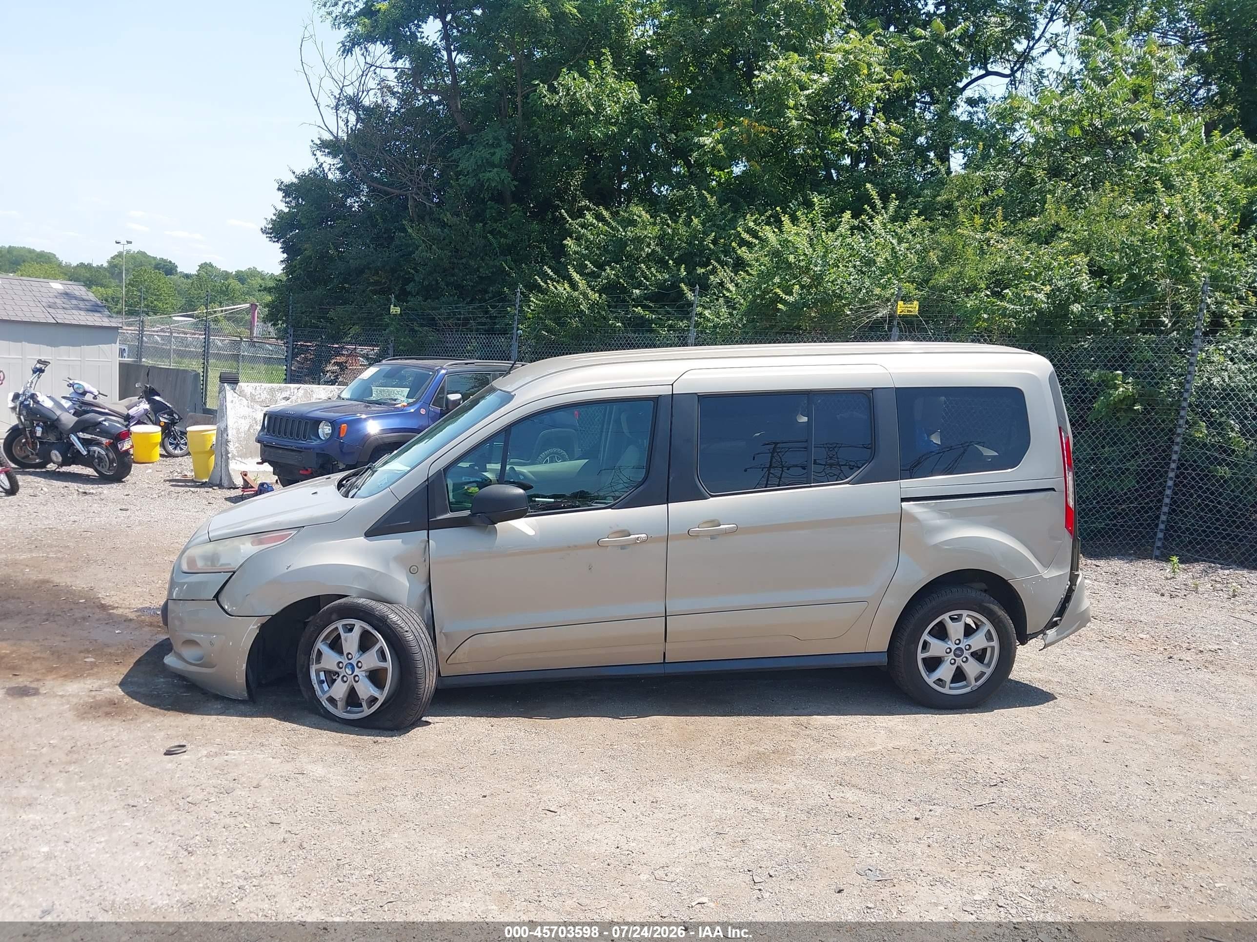 2014 Ford Transit Connect Xlt Золотой vin: NM0GE9F75E1138169