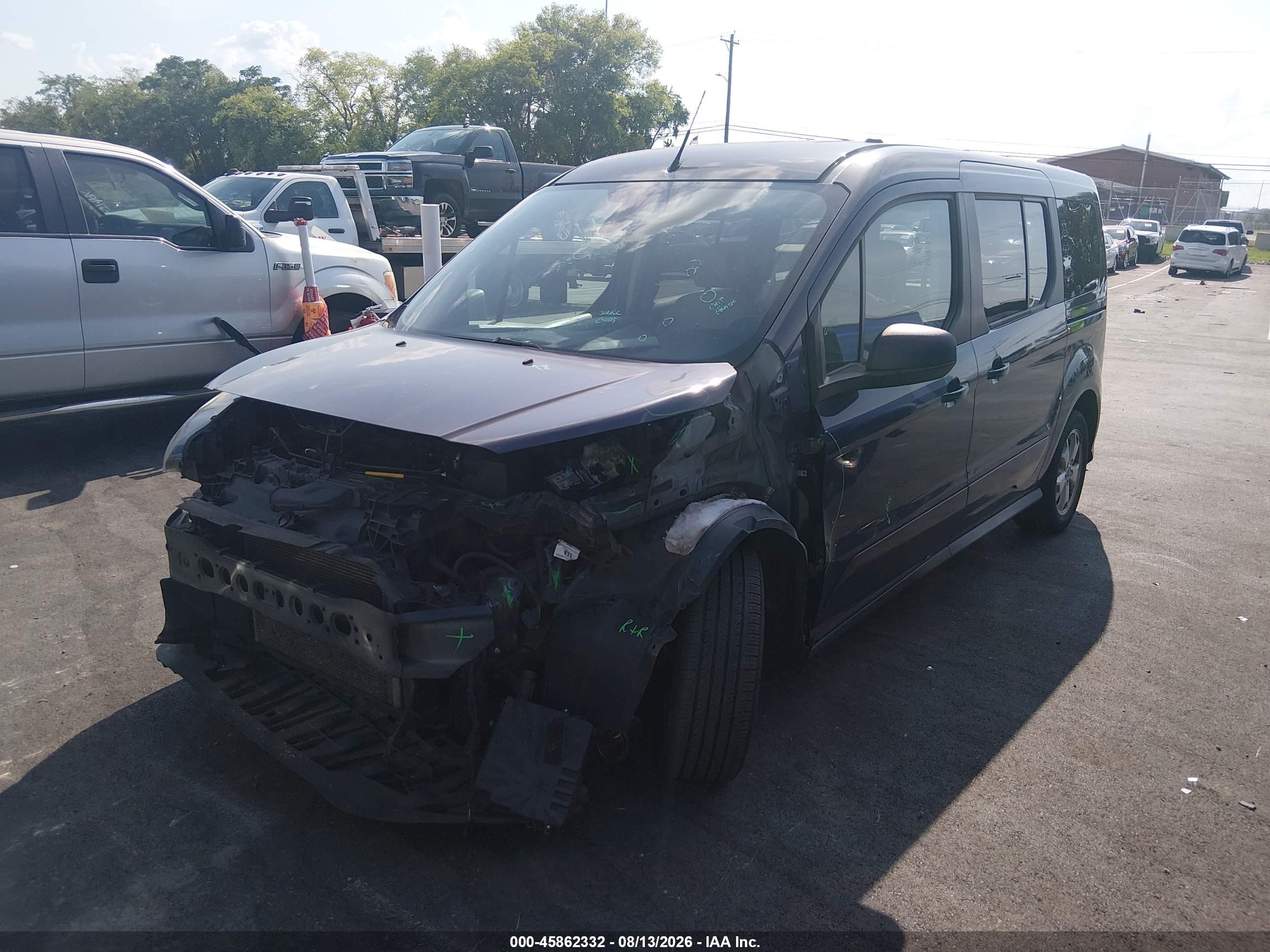 2014 Ford Transit Connect Xlt Blue vin: NM0GE9F75E1158633