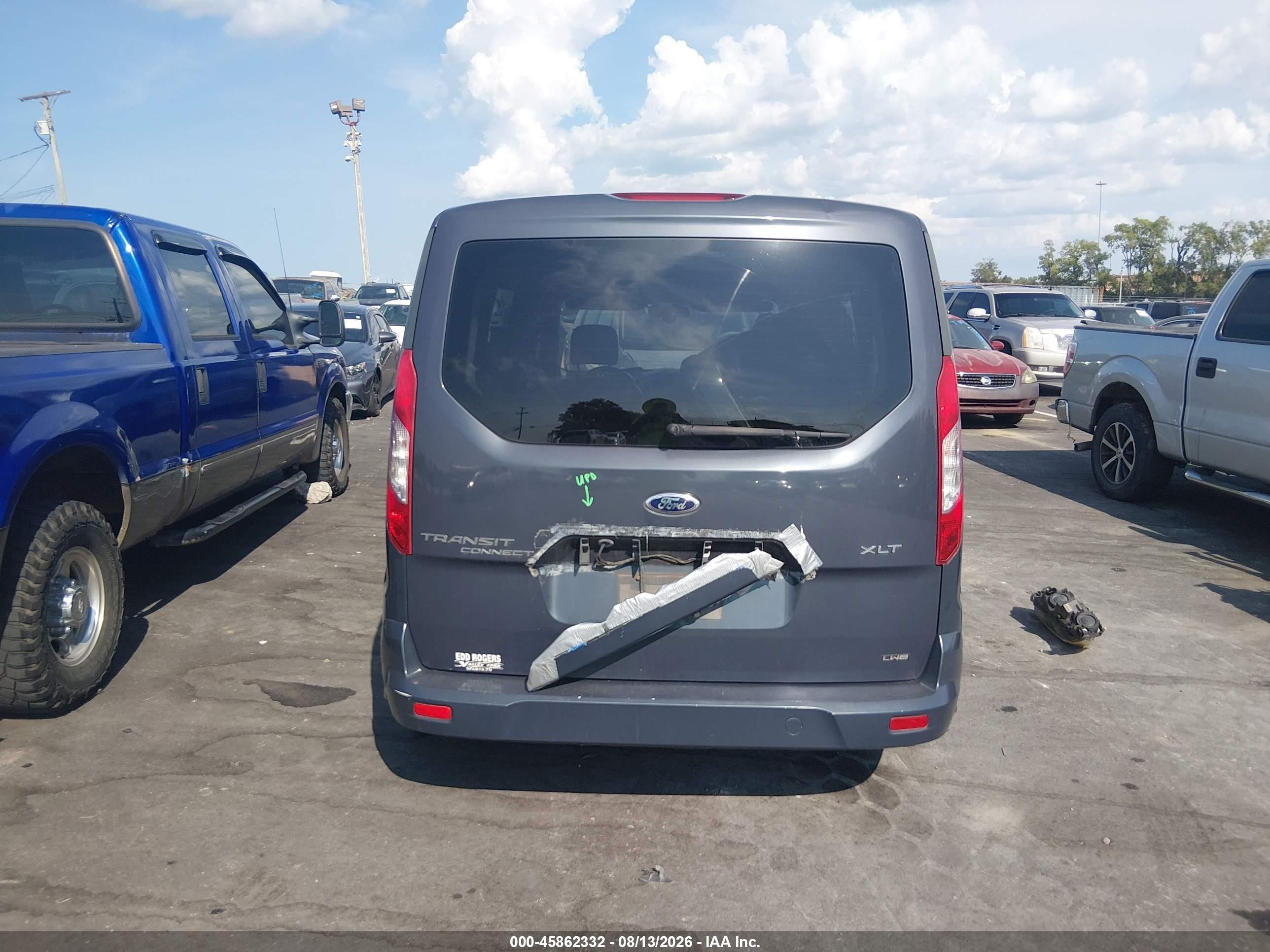 2014 Ford Transit Connect Xlt Blue vin: NM0GE9F75E1158633