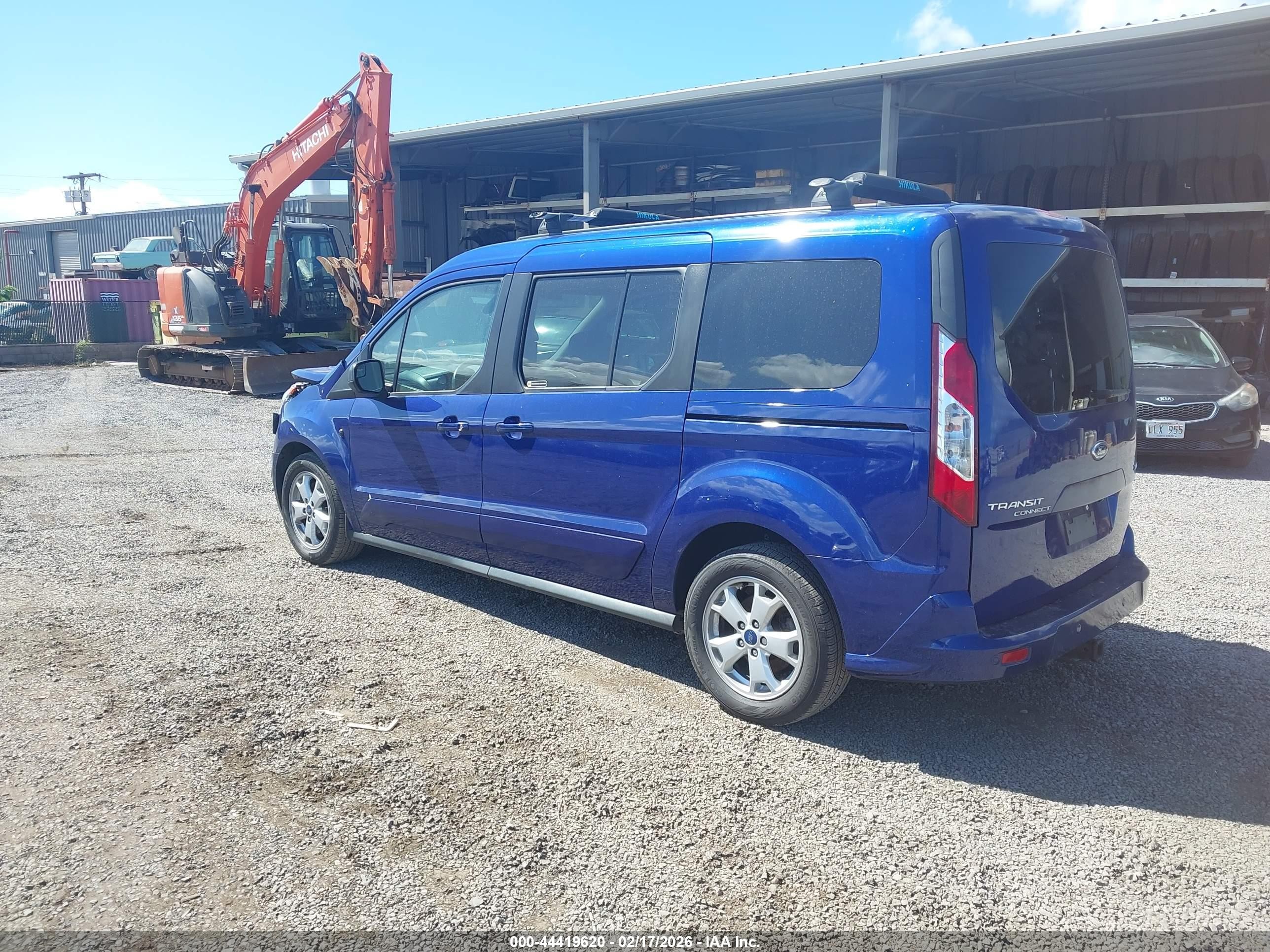 2015 Ford Transit Connect Xlt Blue vin: NM0GE9F76F1197846