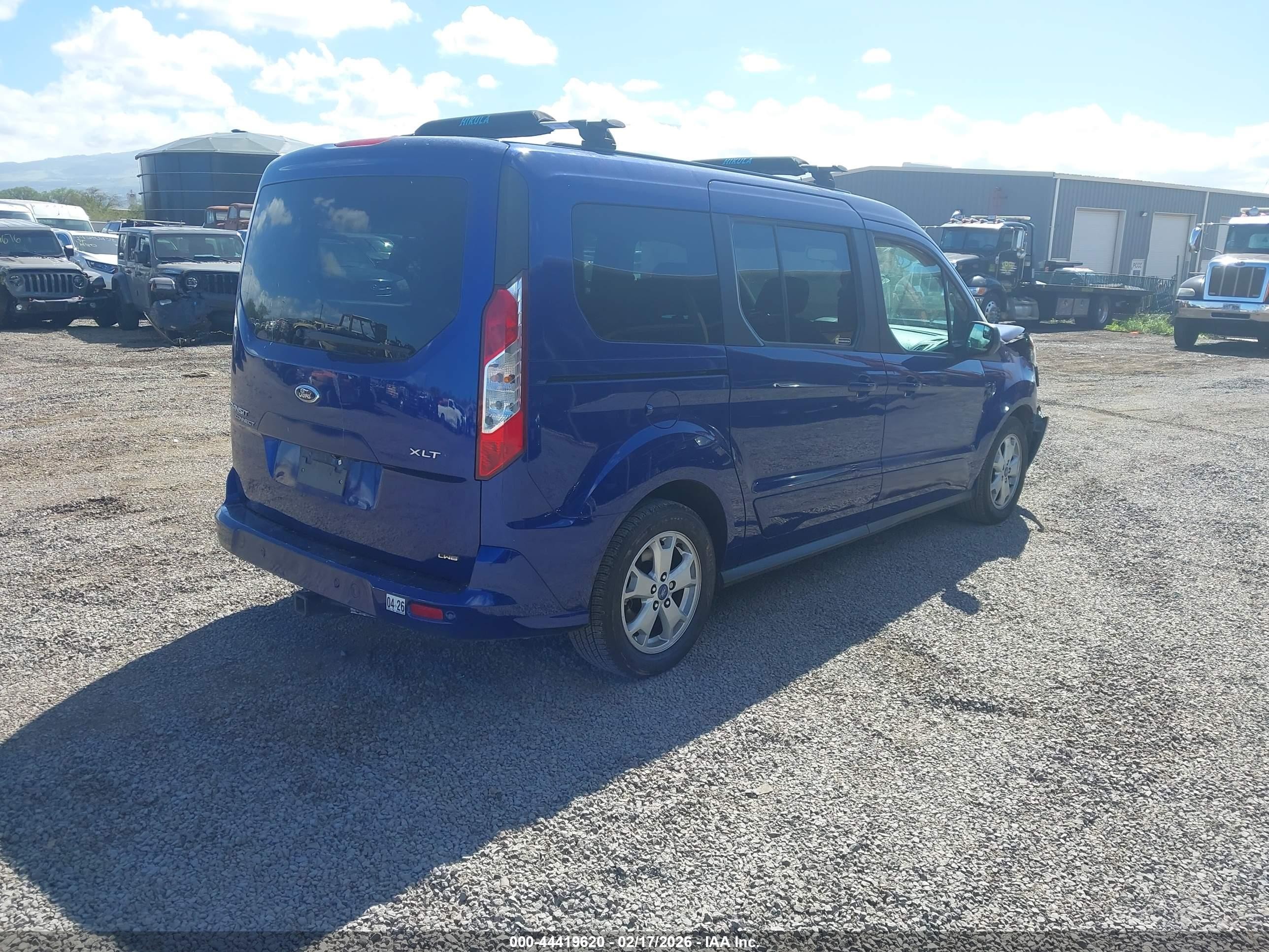 2015 Ford Transit Connect Xlt Blue vin: NM0GE9F76F1197846