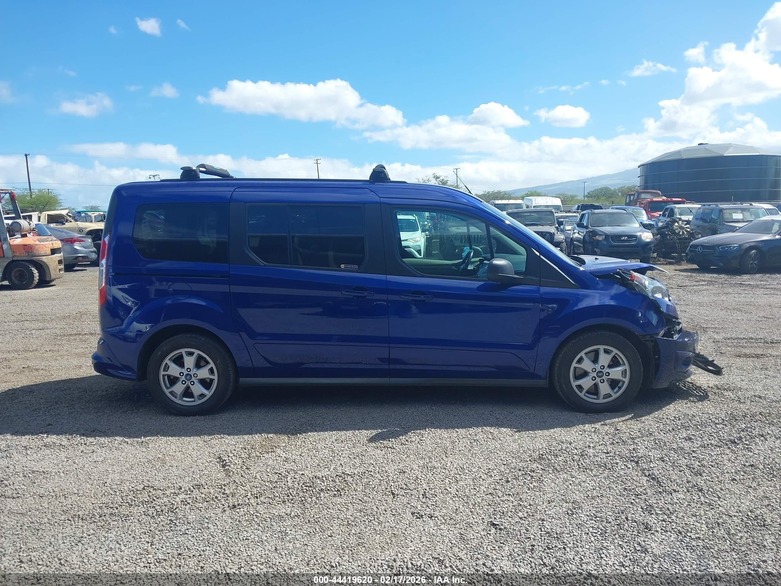 2015 Ford Transit Connect Xlt Blue vin: NM0GE9F76F1197846