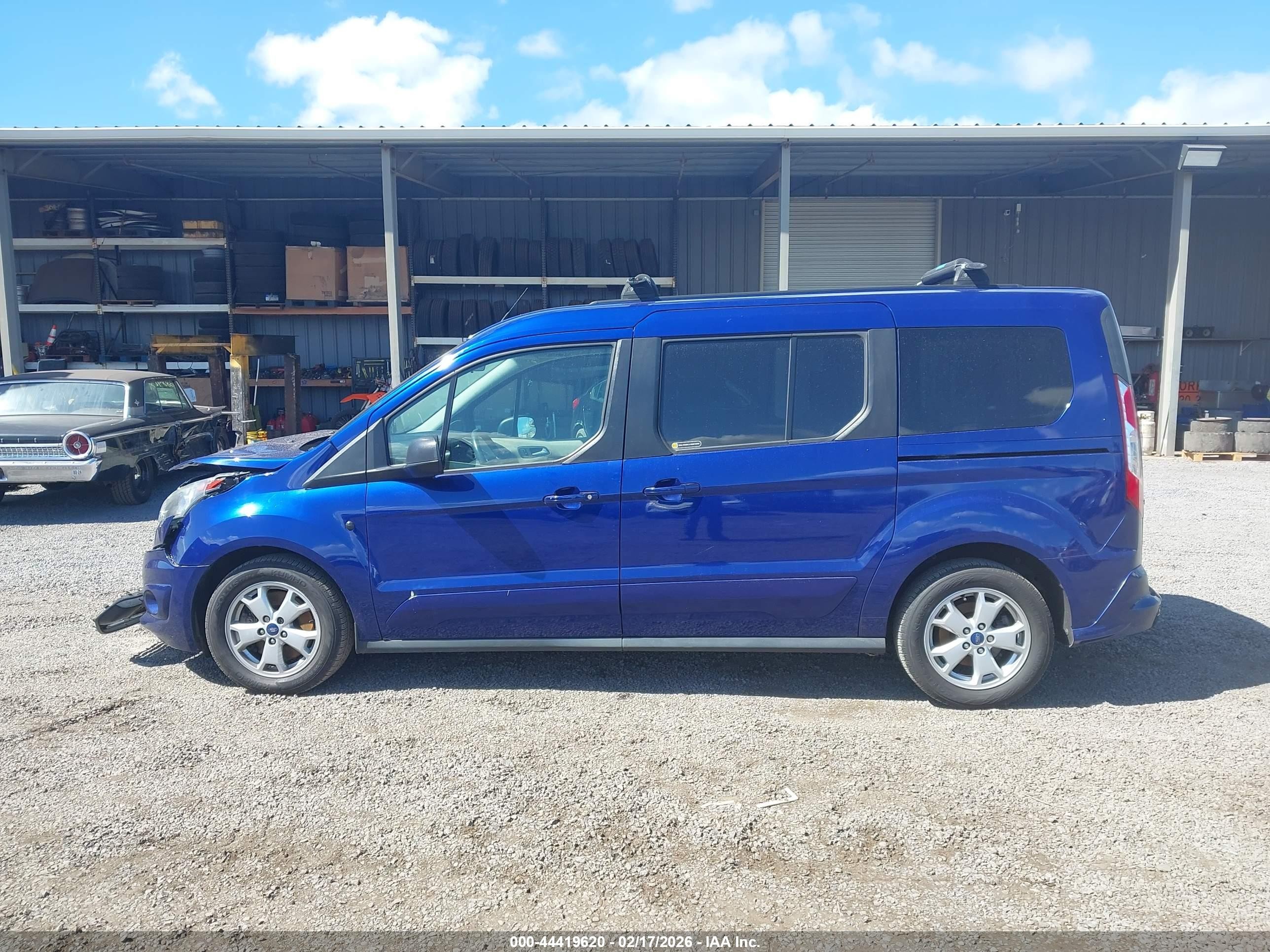 2015 Ford Transit Connect Xlt Blue vin: NM0GE9F76F1197846
