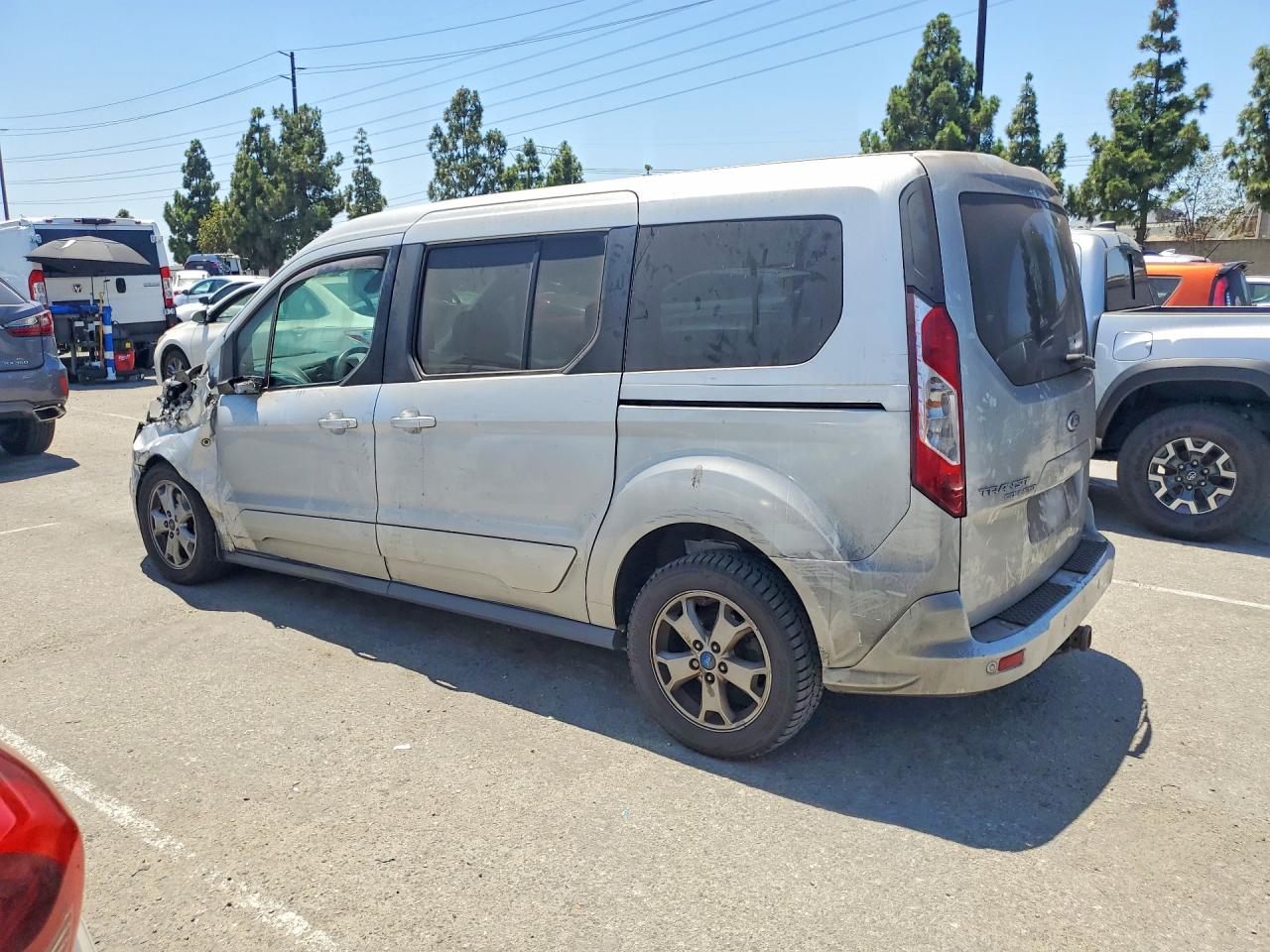 2015 Ford Transit Connect Xlt Gray vin: NM0GE9F76F1199256