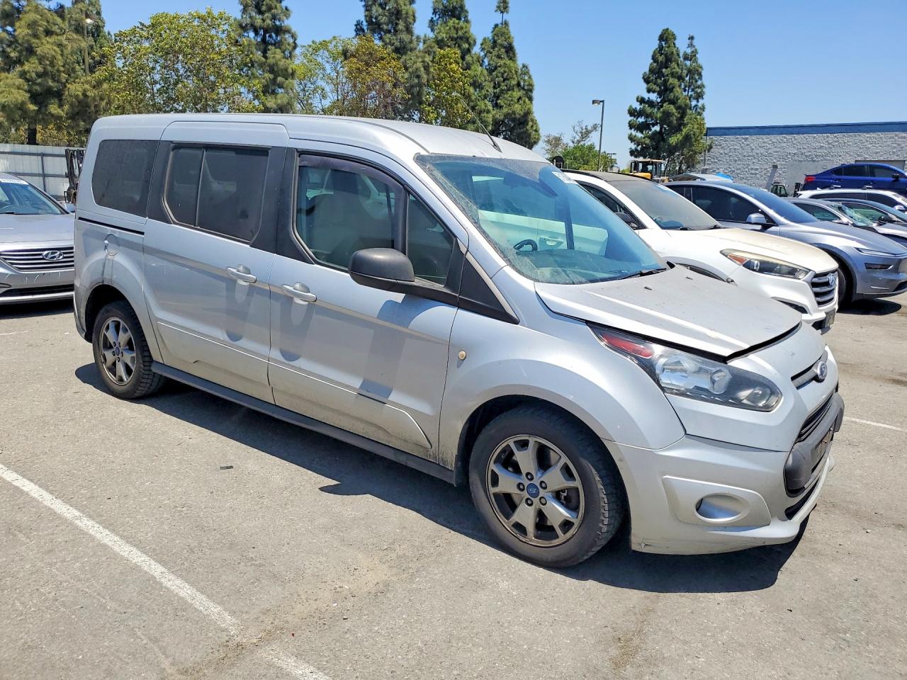 2015 Ford Transit Connect Xlt Gray vin: NM0GE9F76F1199256