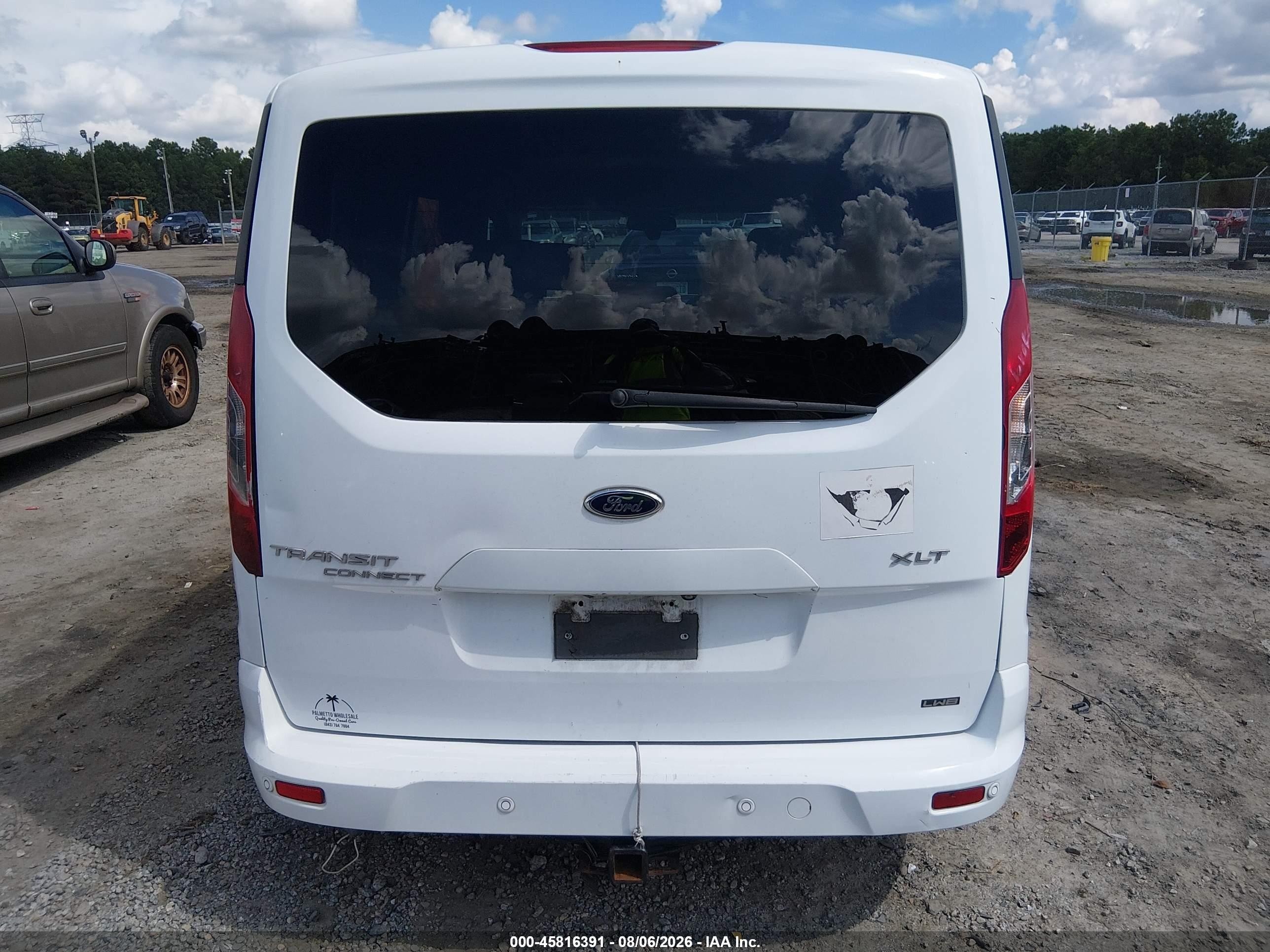 2015 Ford Transit Connect Xlt White vin: NM0GE9F76F1201670