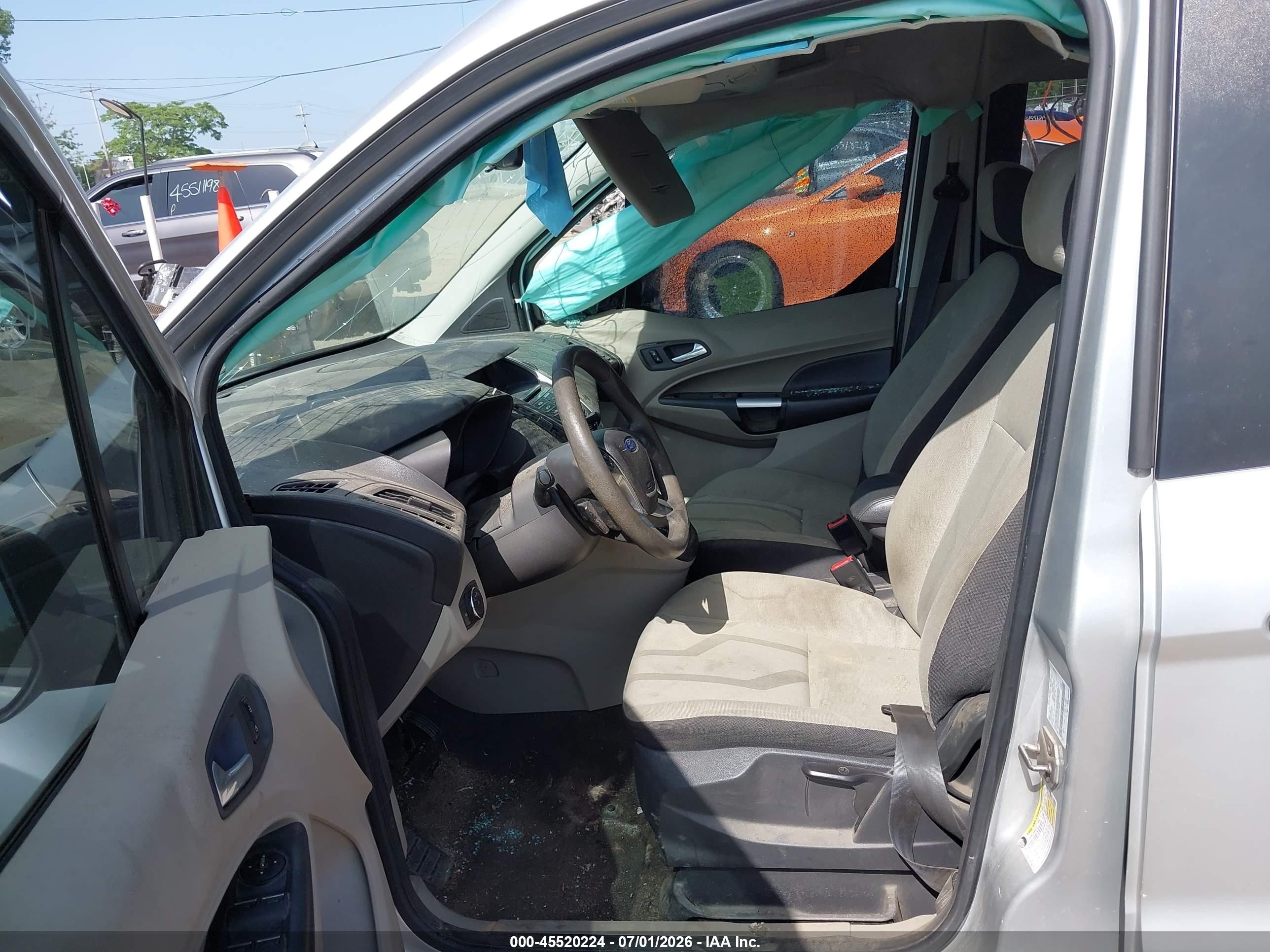 2014 Ford Transit Connect Xlt Silver vin: NM0GE9F77E1139680