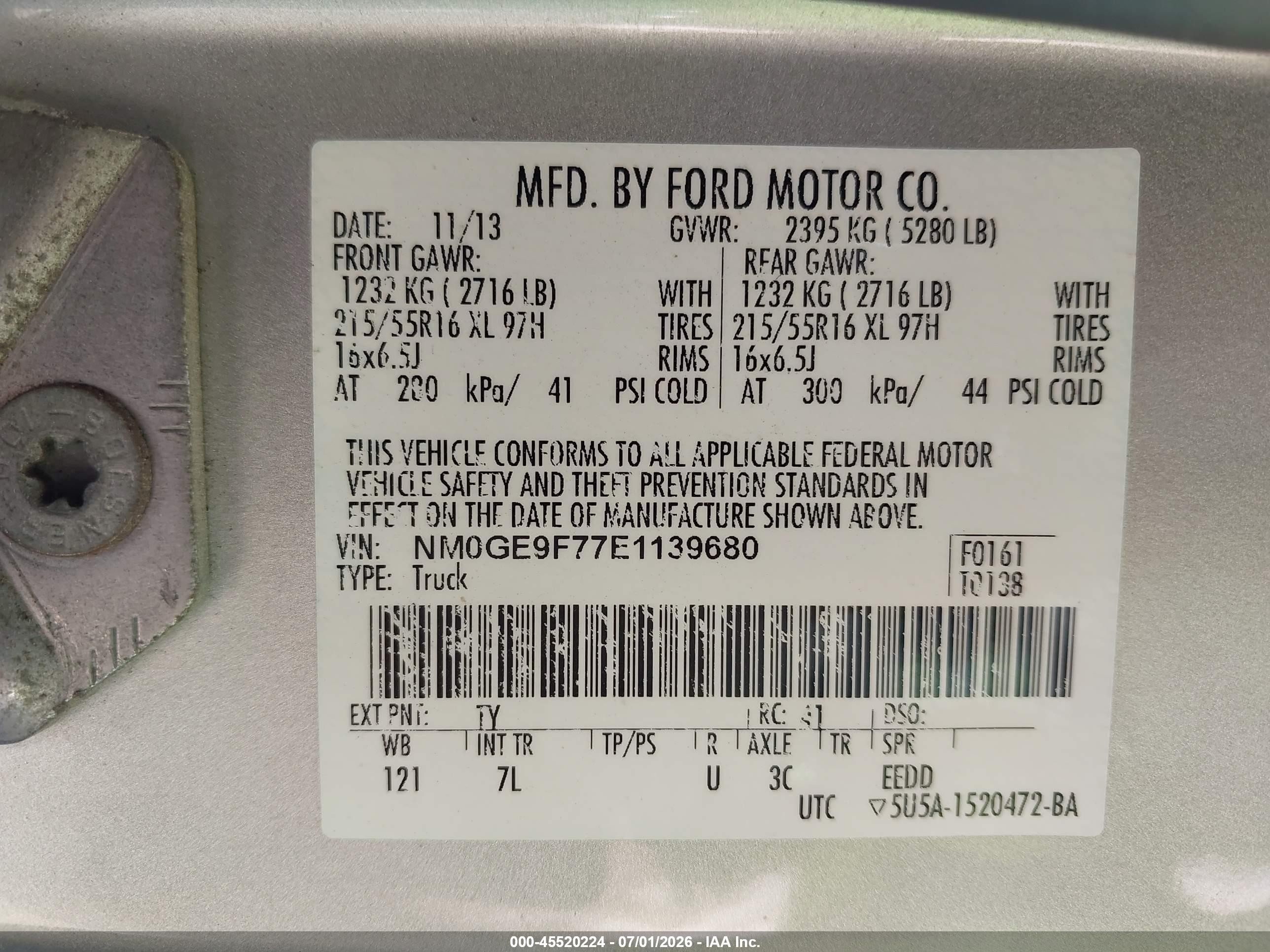 2014 Ford Transit Connect Xlt Silver vin: NM0GE9F77E1139680