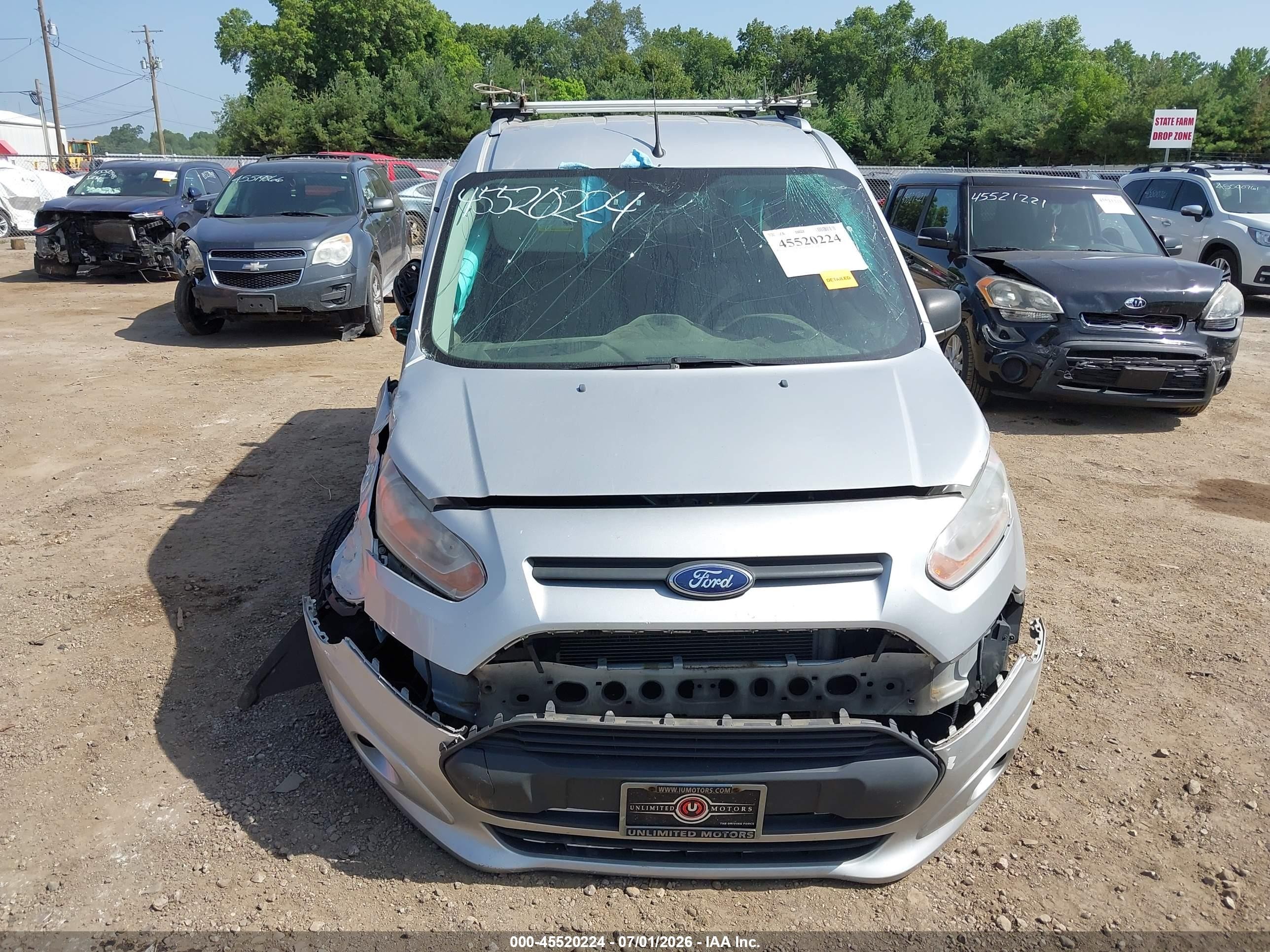 2014 Ford Transit Connect Xlt Silver vin: NM0GE9F77E1139680
