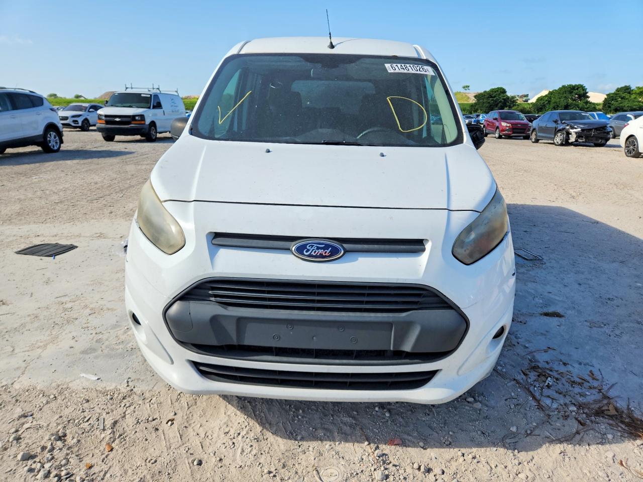 2014 Ford Transit Connect Xlt White vin: NM0GE9F77E1162635