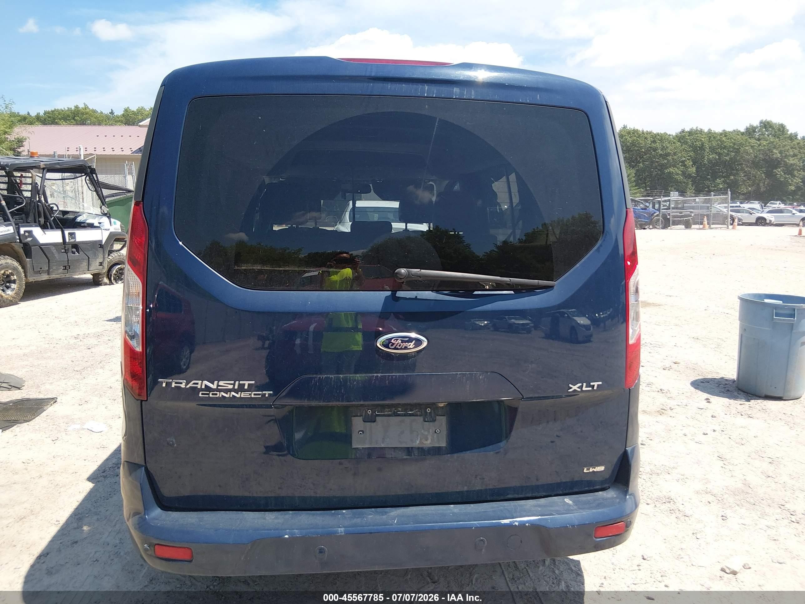 2014 Ford Transit Connect Xlt Blue vin: NM0GE9F78E1140966
